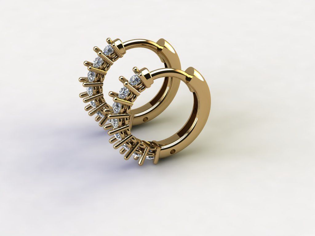 Huggies with stones 3D print model_1