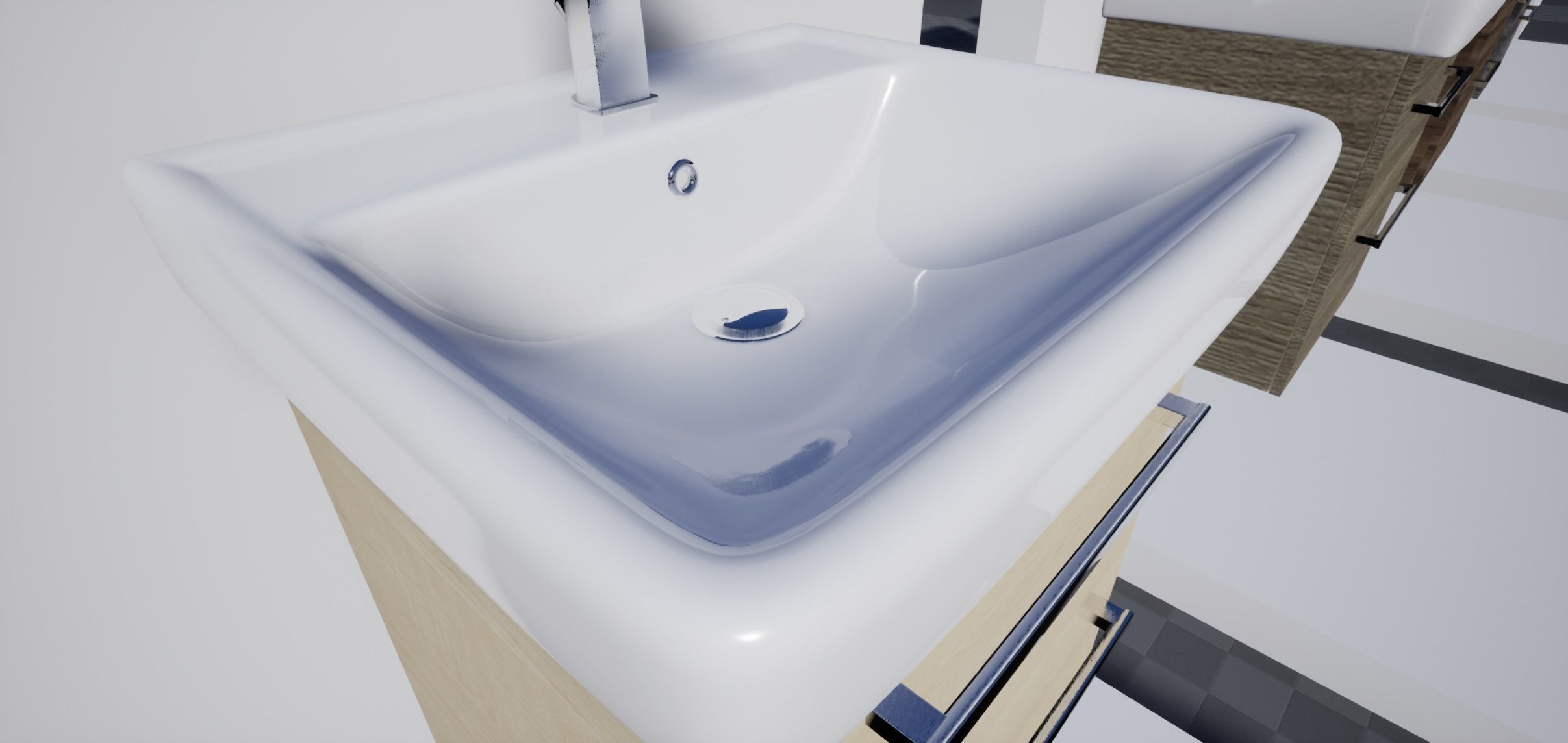 Bathroom Furniture set 01 3D model_14