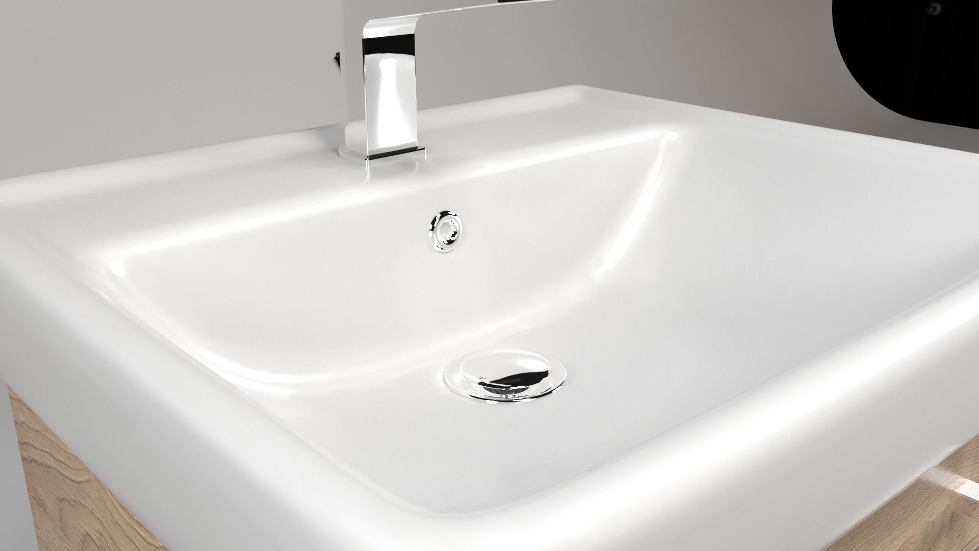 Bathroom Furniture set 01 3D model_5