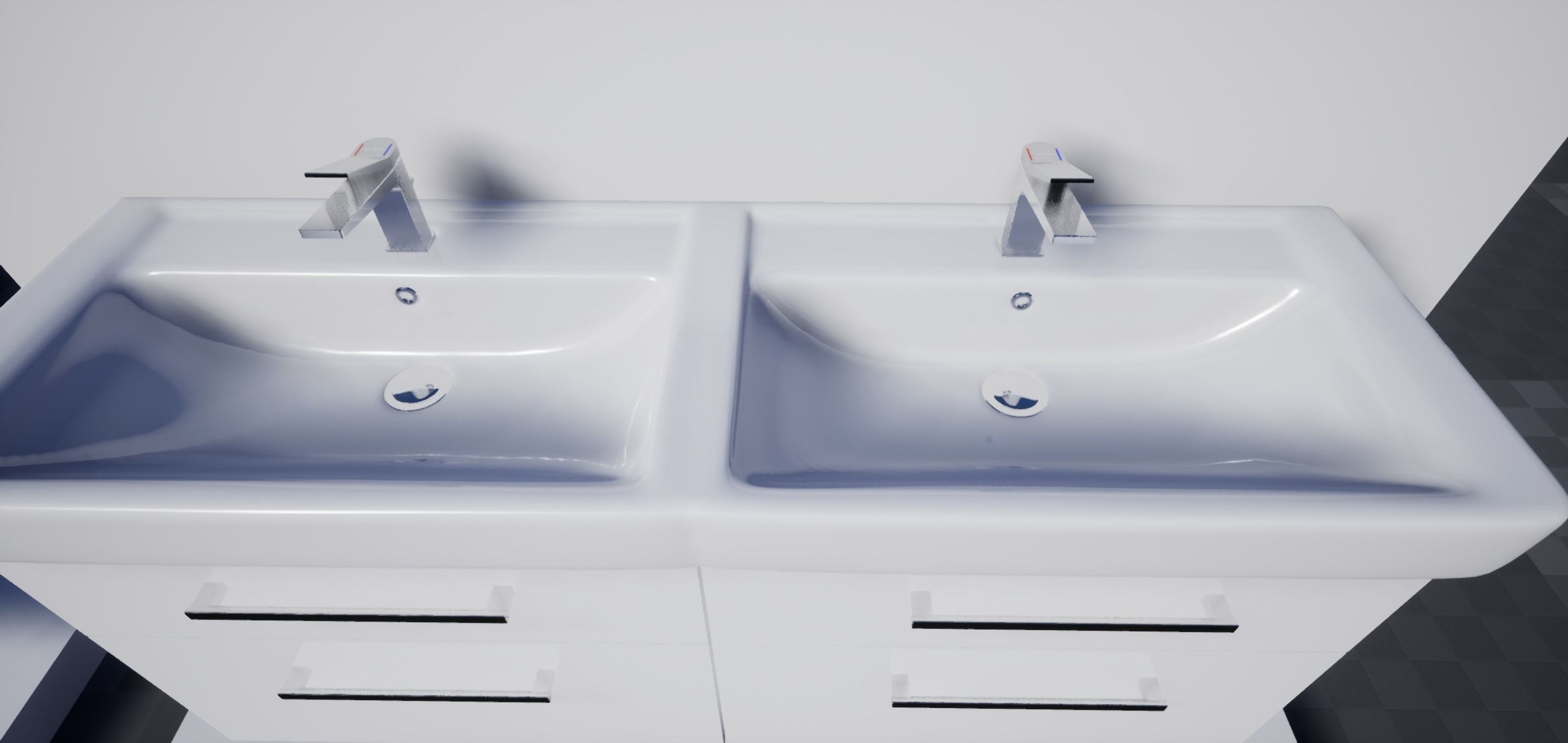 Bathroom Furniture set 01 3D model_8