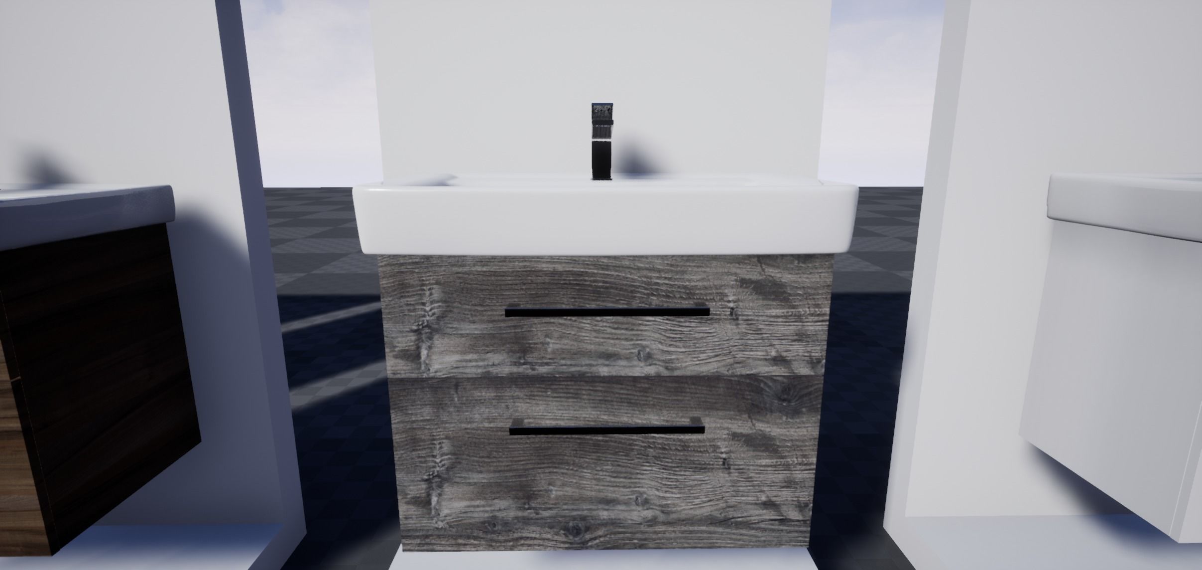 Bathroom Furniture set 01 3D model_7