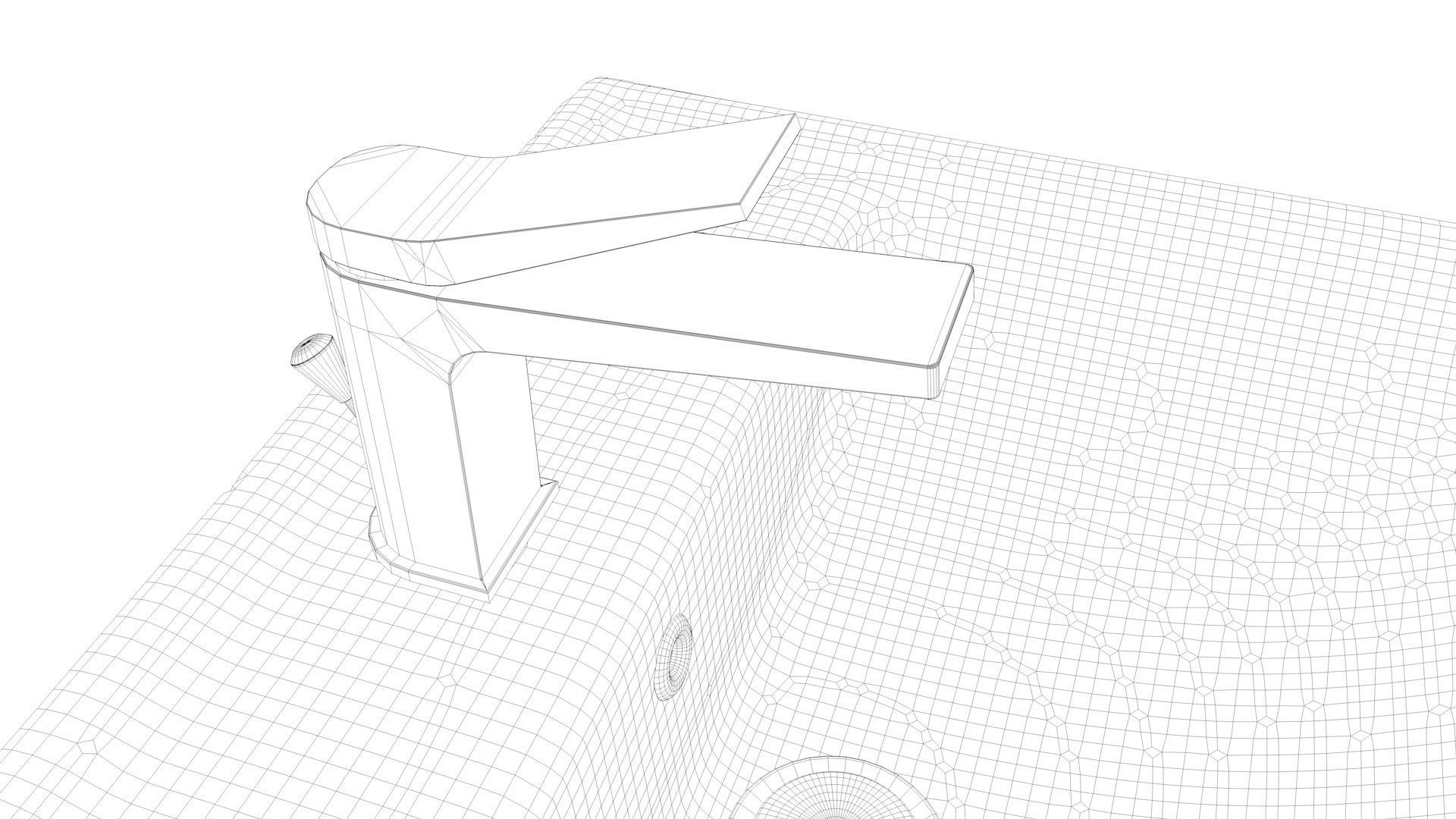 Bathroom Furniture set 01 3D model_19