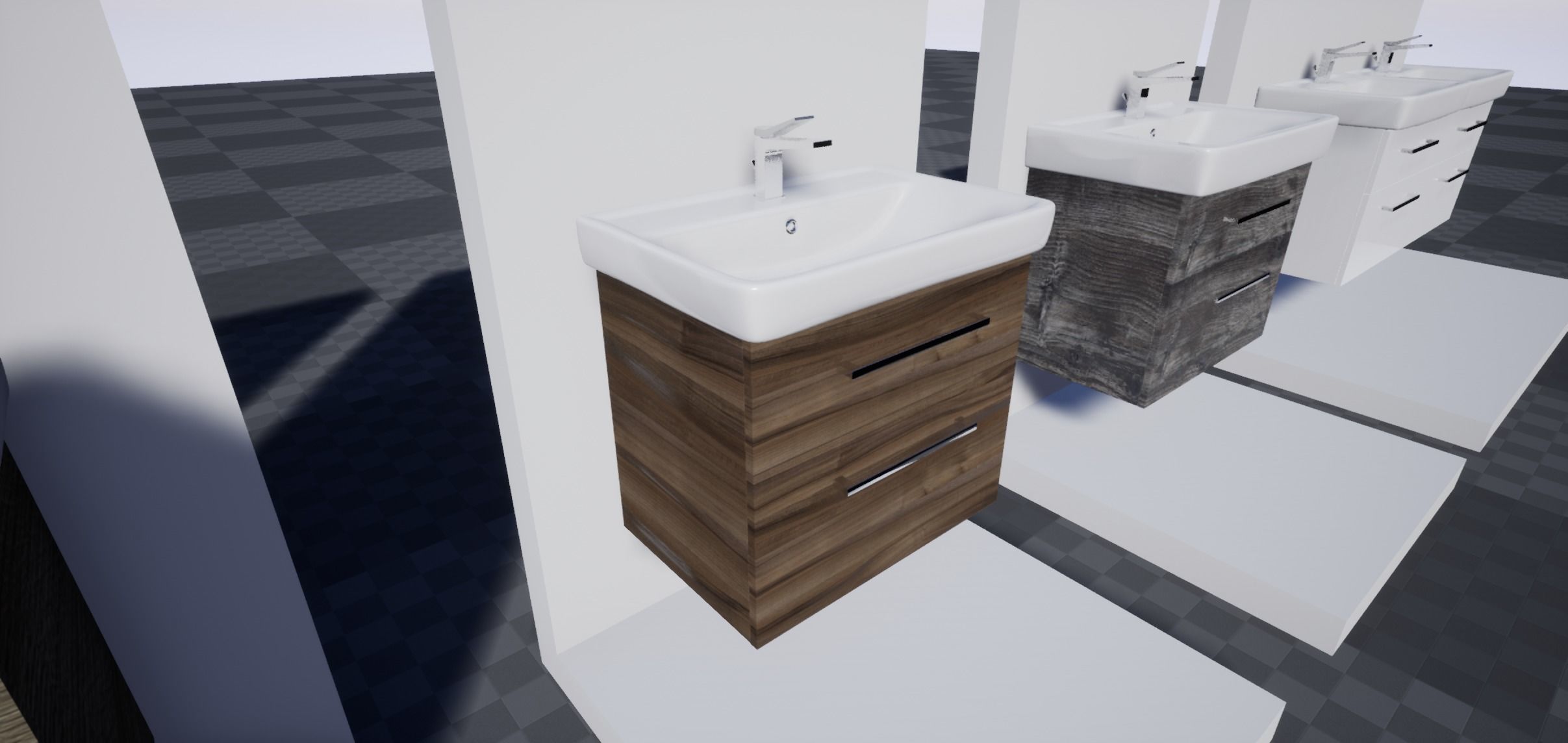 Bathroom Furniture set 01 3D model_12