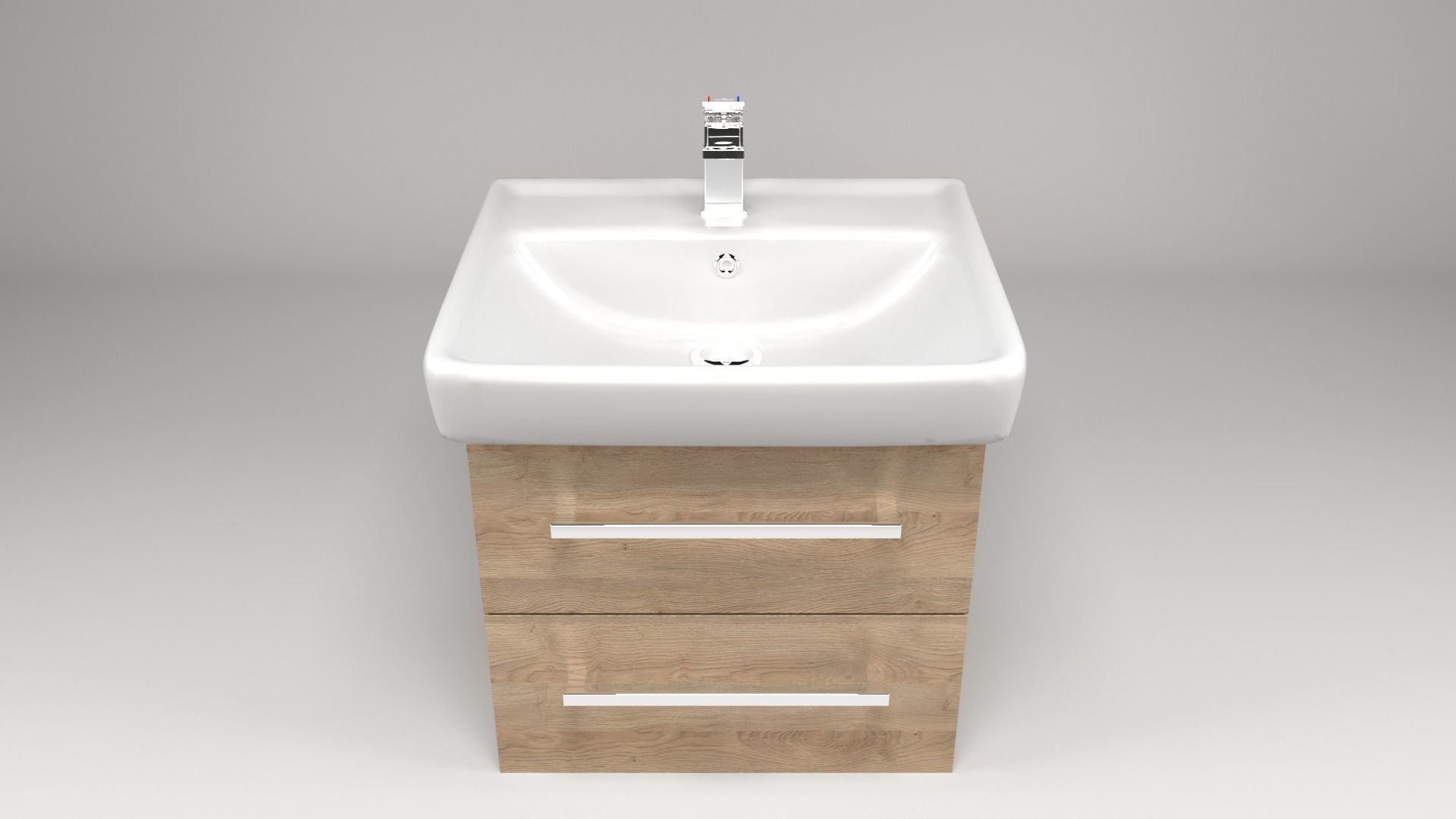 Bathroom Furniture set 01 3D model_3