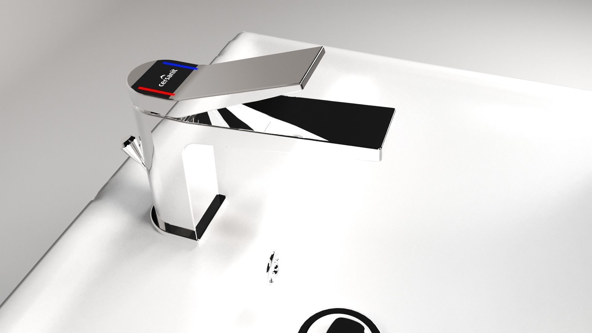 Bathroom Furniture set 01 3D model_4