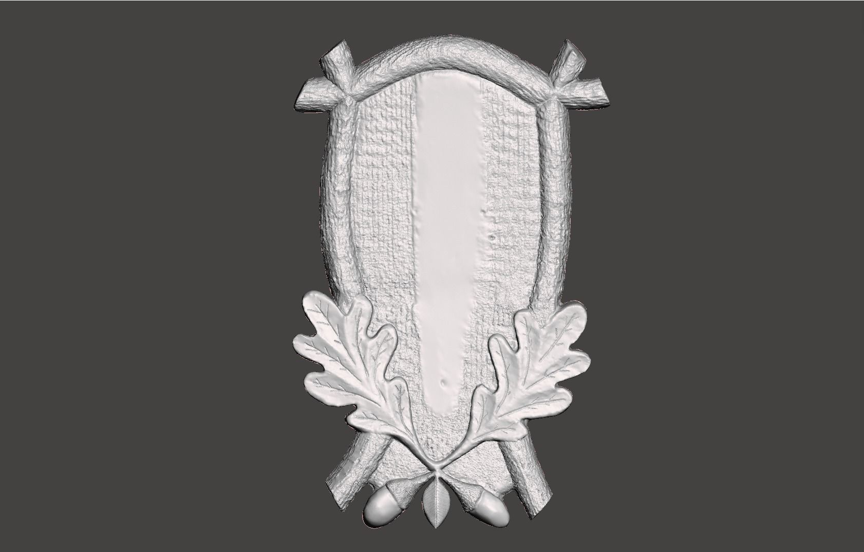 Trophy base or shield  3D print model_1