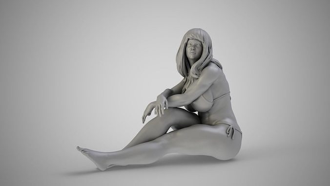 Girl in the Window 3D print model