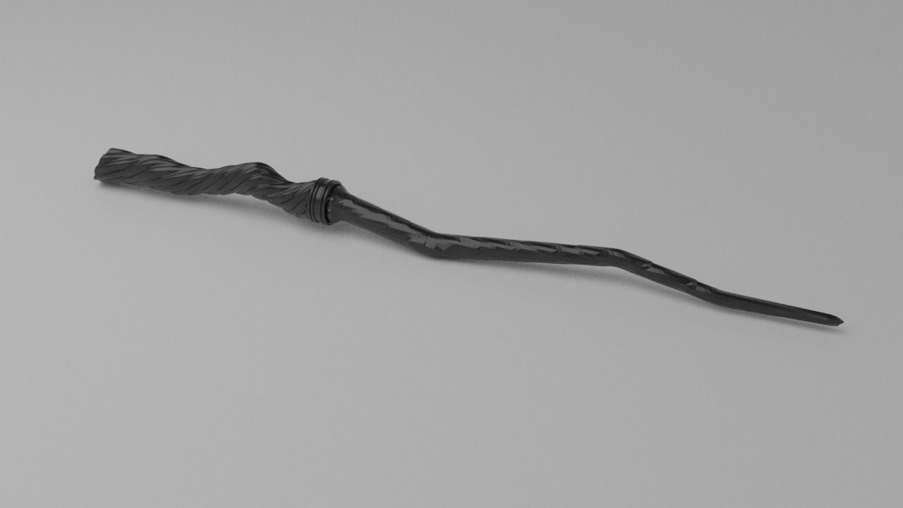 Harry Potter Style Wizard Wand 3d Printable 3D print model_2