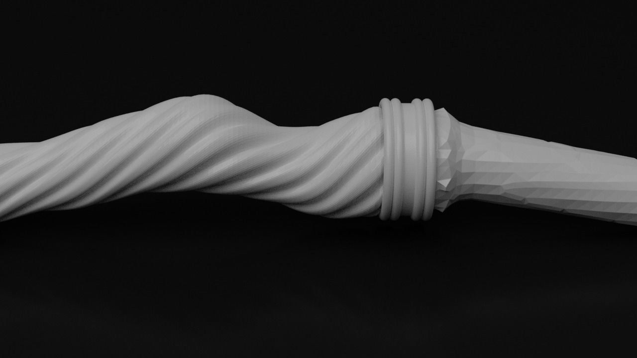 Harry Potter Style Wizard Wand 3d Printable 3D print model_3