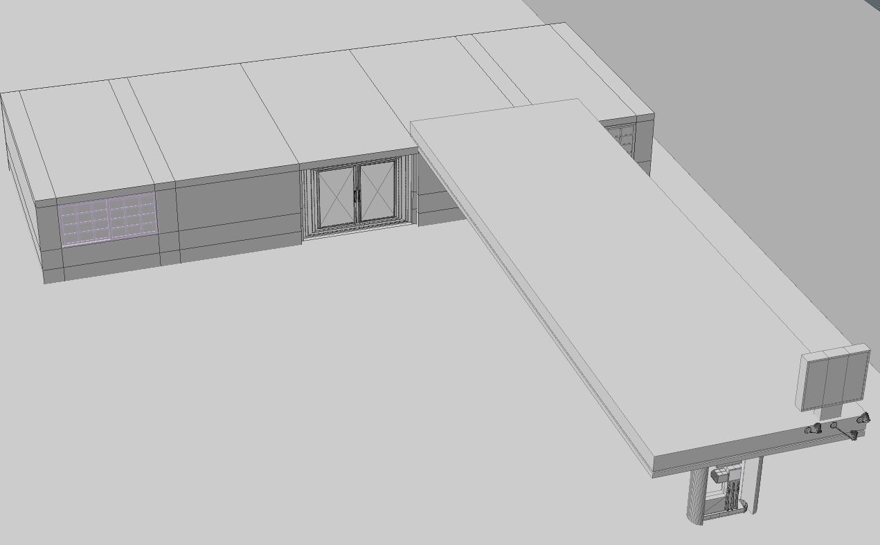 Gas station 3D model_5