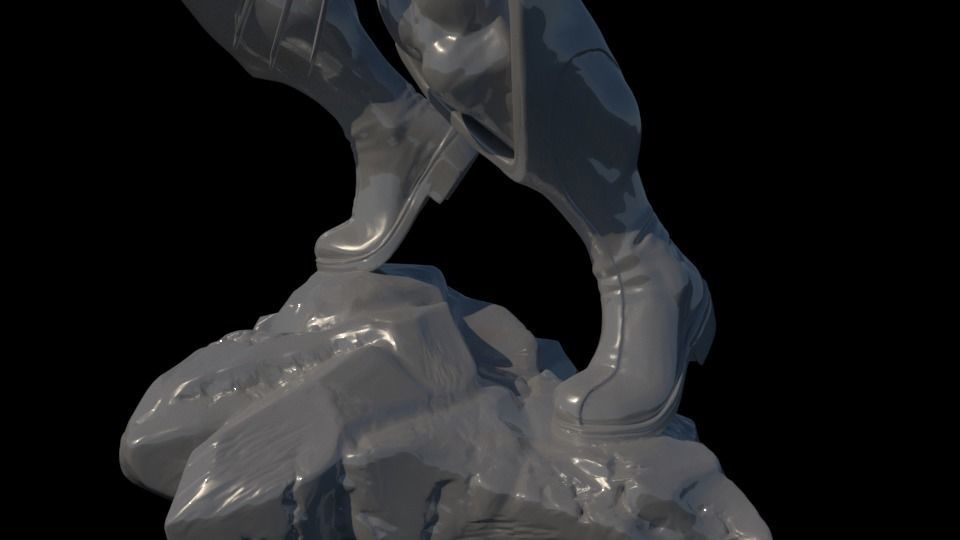 Marvels Wolverine Statue 3D Printable 3D print model_5