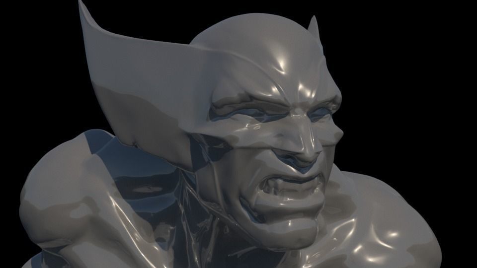 Marvels Wolverine Statue 3D Printable 3D print model_6