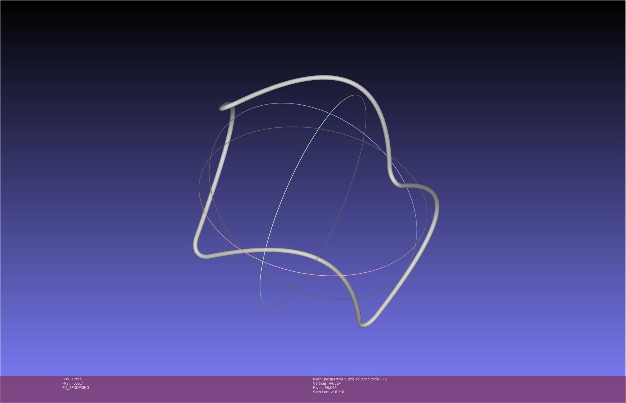 3D-Printable Perspective Puzzle - Squaring Circle 3D print model_63