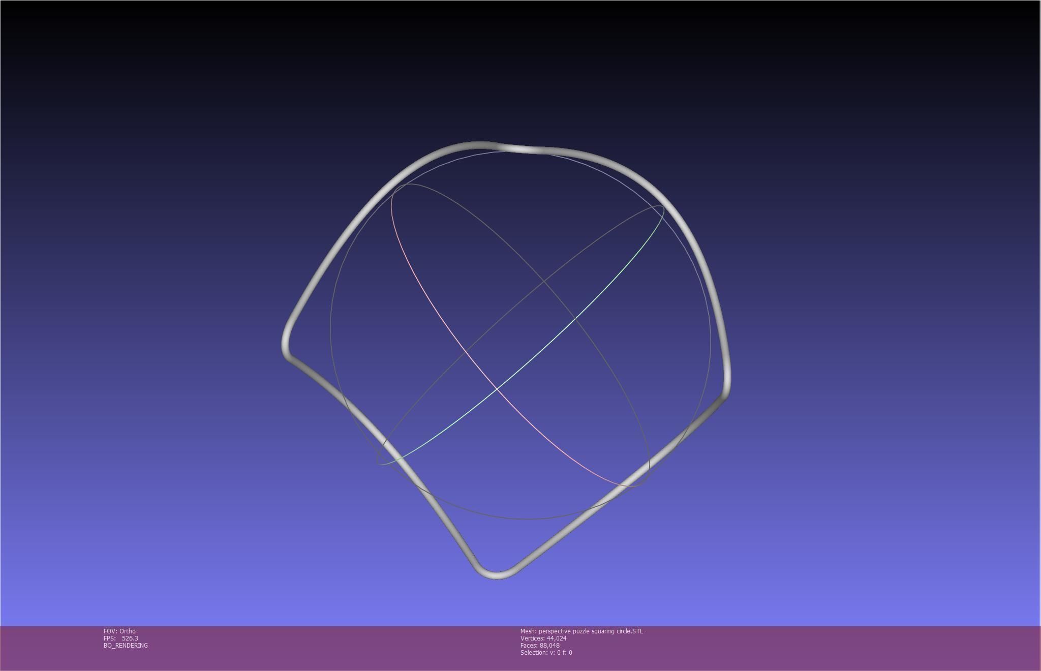 3D-Printable Perspective Puzzle - Squaring Circle 3D print model_67