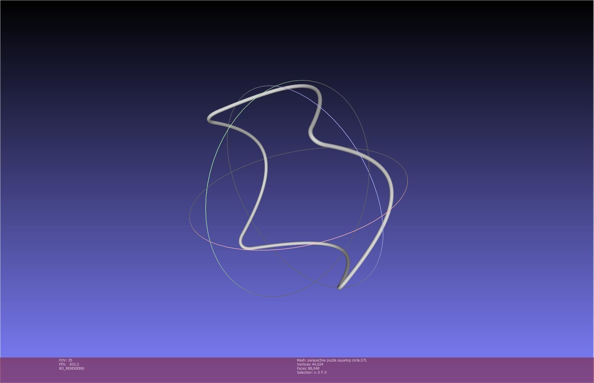 3D-Printable Perspective Puzzle - Squaring Circle 3D print model_53