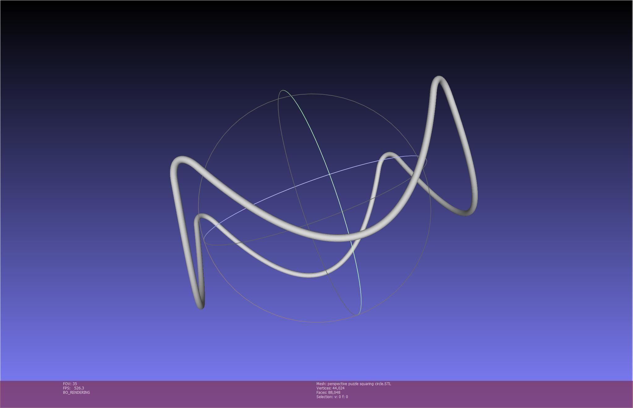 3D-Printable Perspective Puzzle - Squaring Circle 3D print model_34