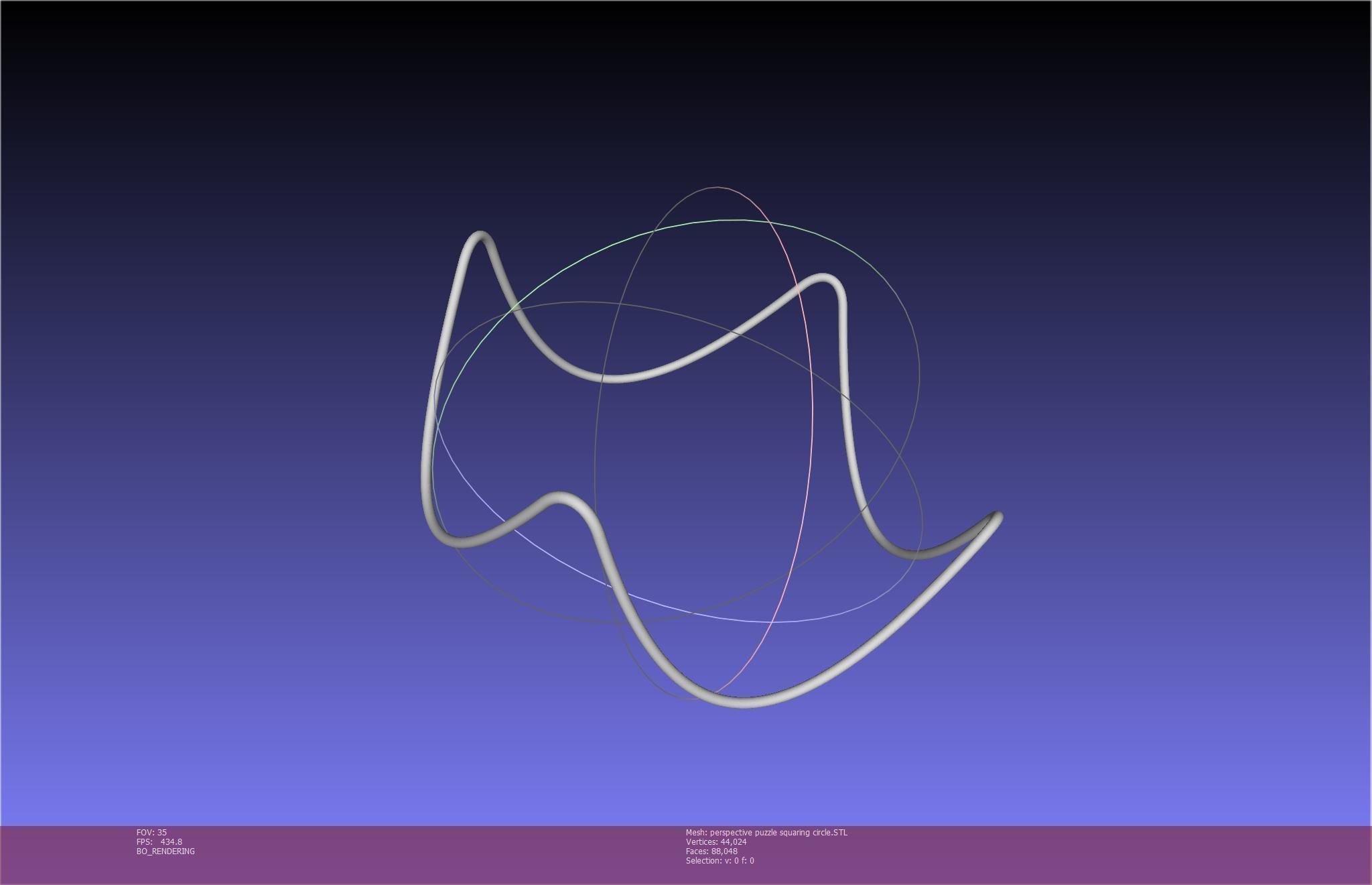 3D-Printable Perspective Puzzle - Squaring Circle 3D print model_83
