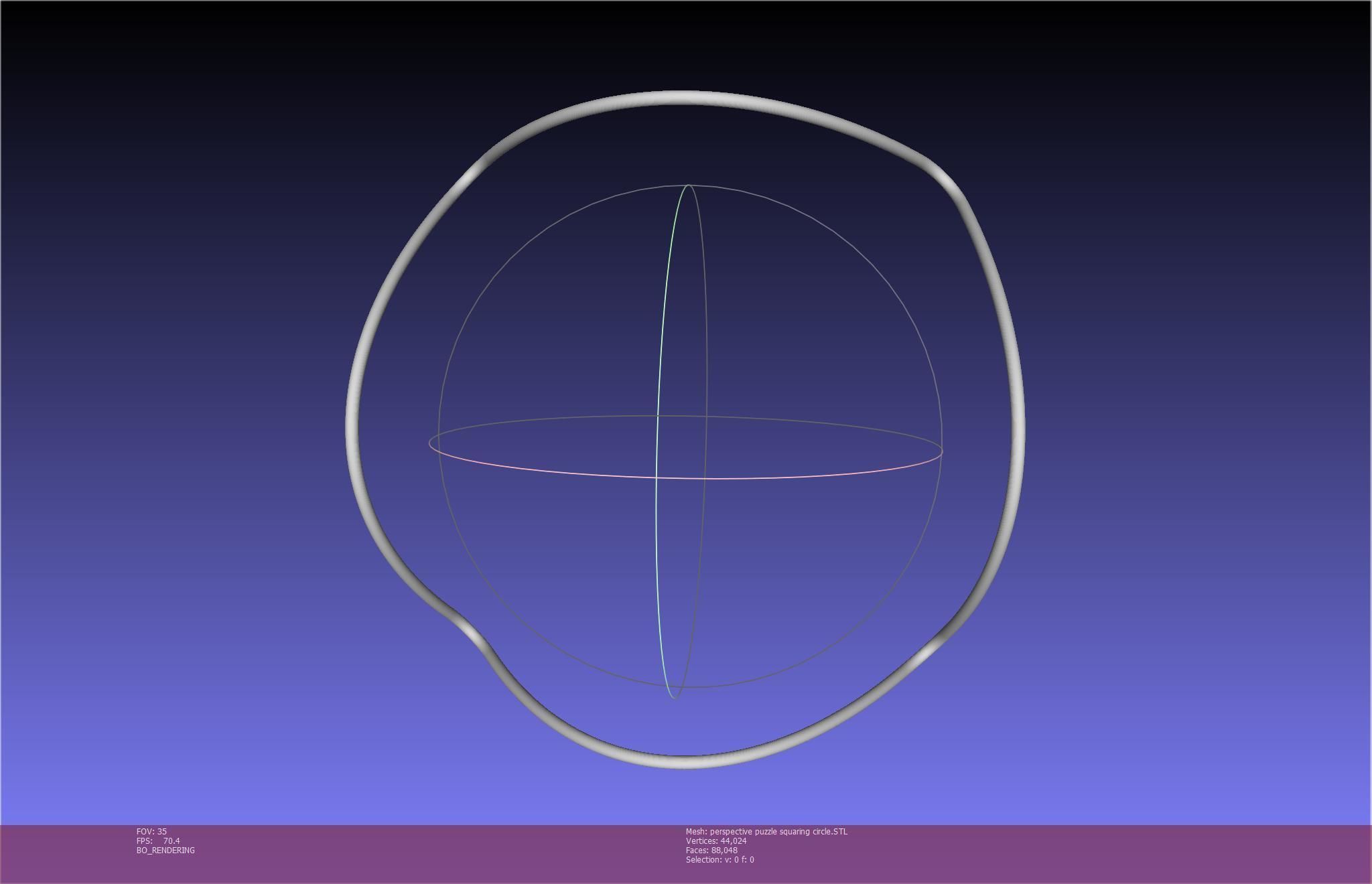 3D-Printable Perspective Puzzle - Squaring Circle 3D print model_11
