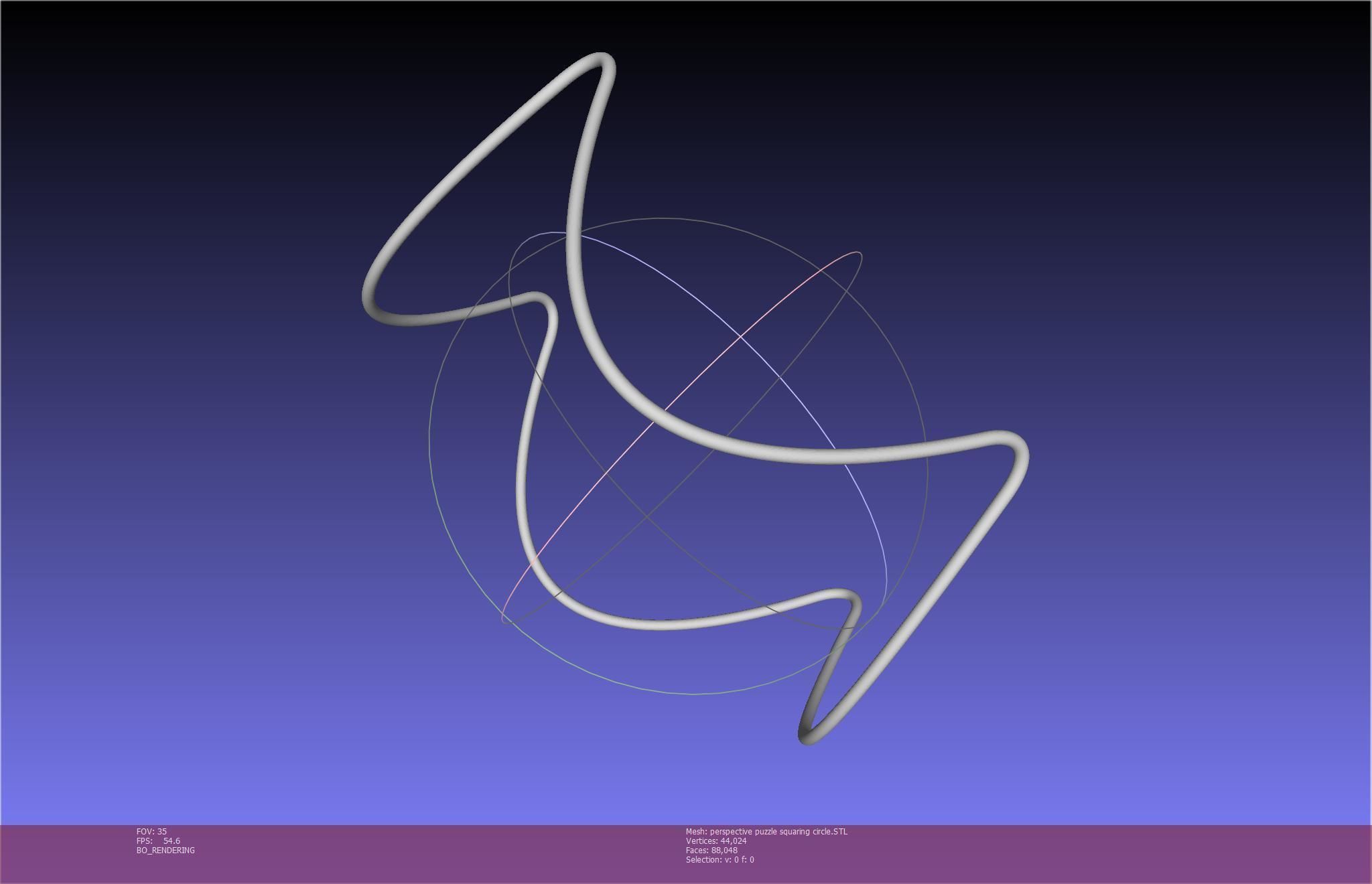 3D-Printable Perspective Puzzle - Squaring Circle 3D print model_24