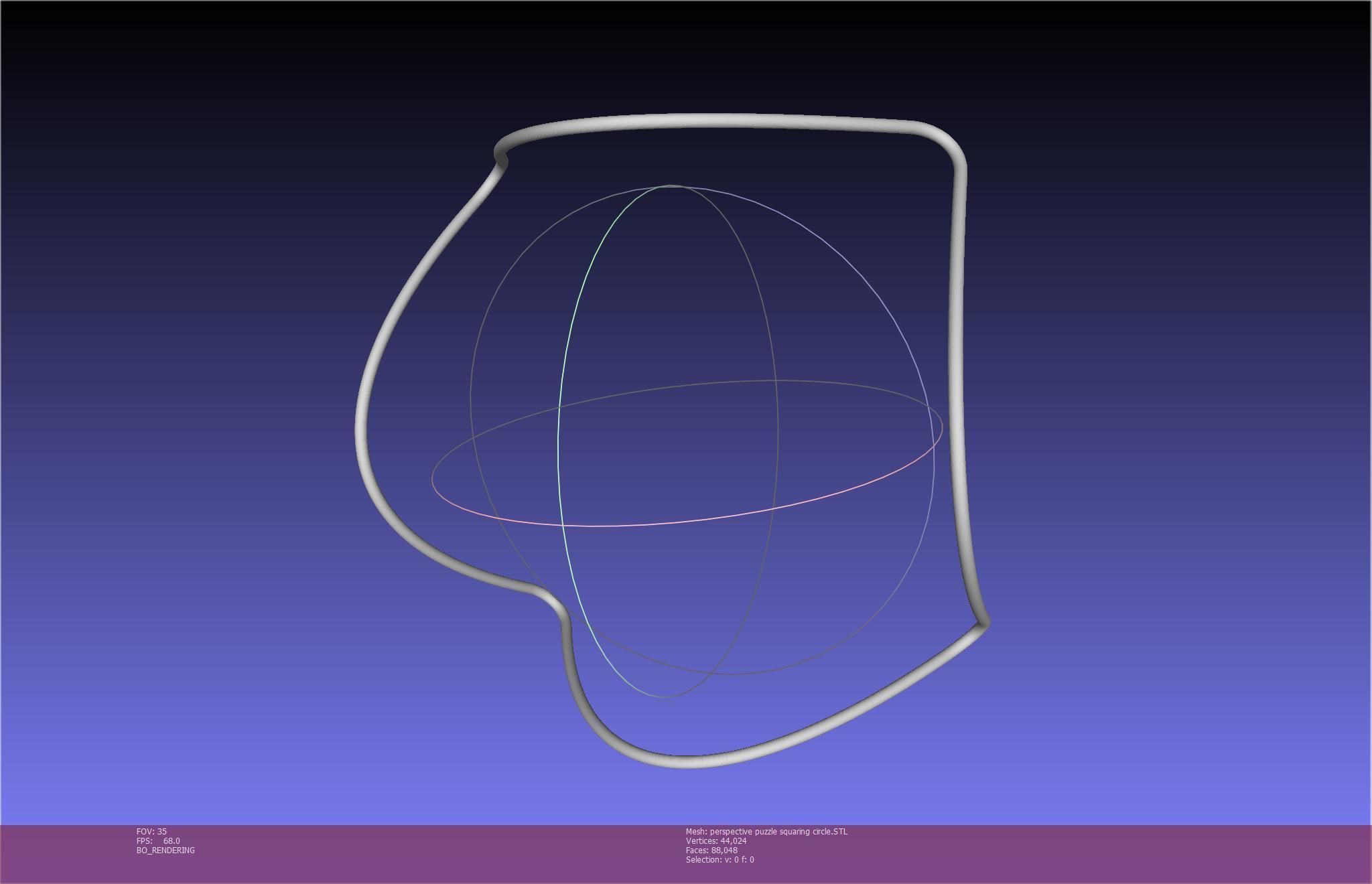 3D-Printable Perspective Puzzle - Squaring Circle 3D print model_25