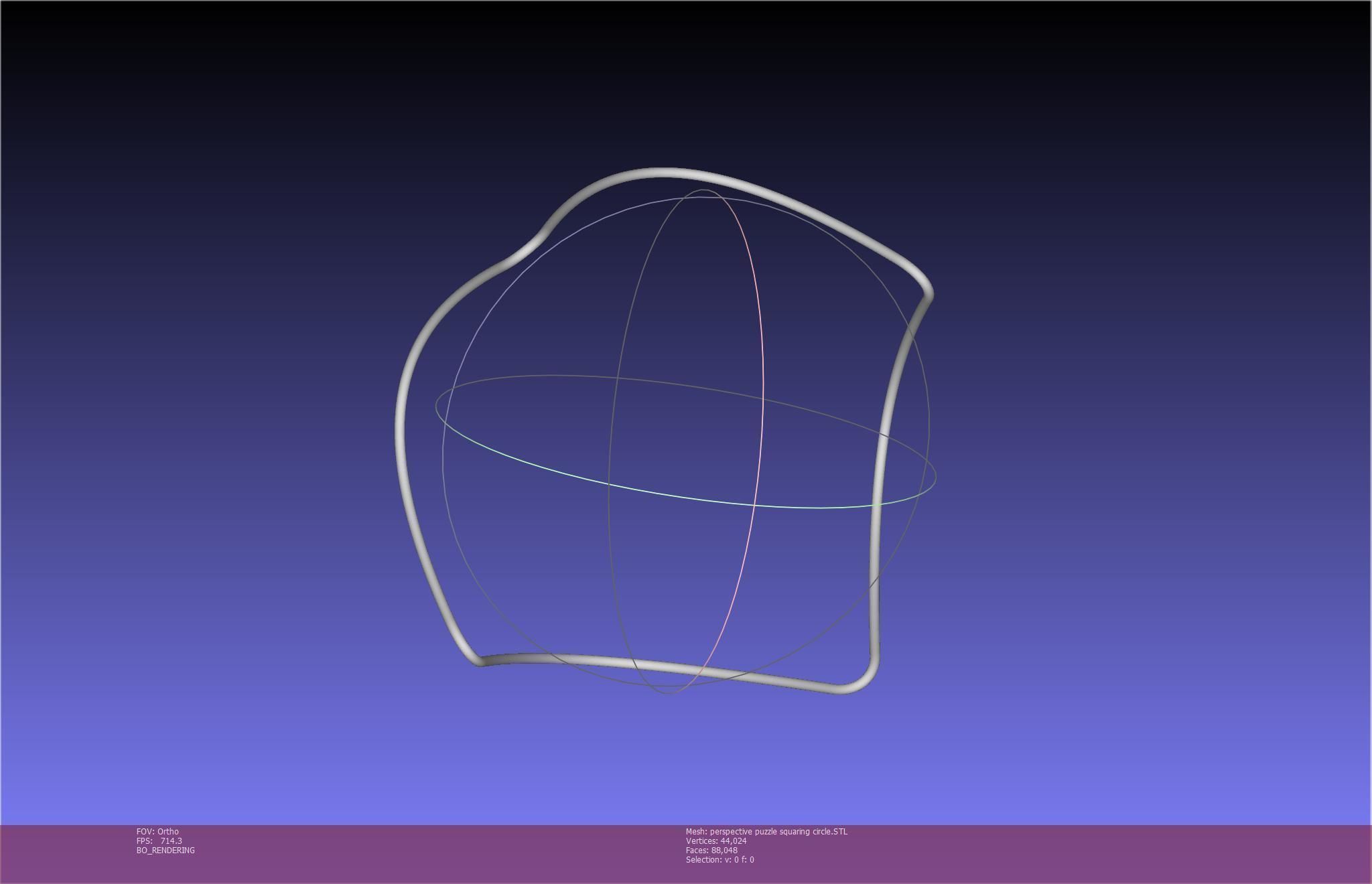 3D-Printable Perspective Puzzle - Squaring Circle 3D print model_69