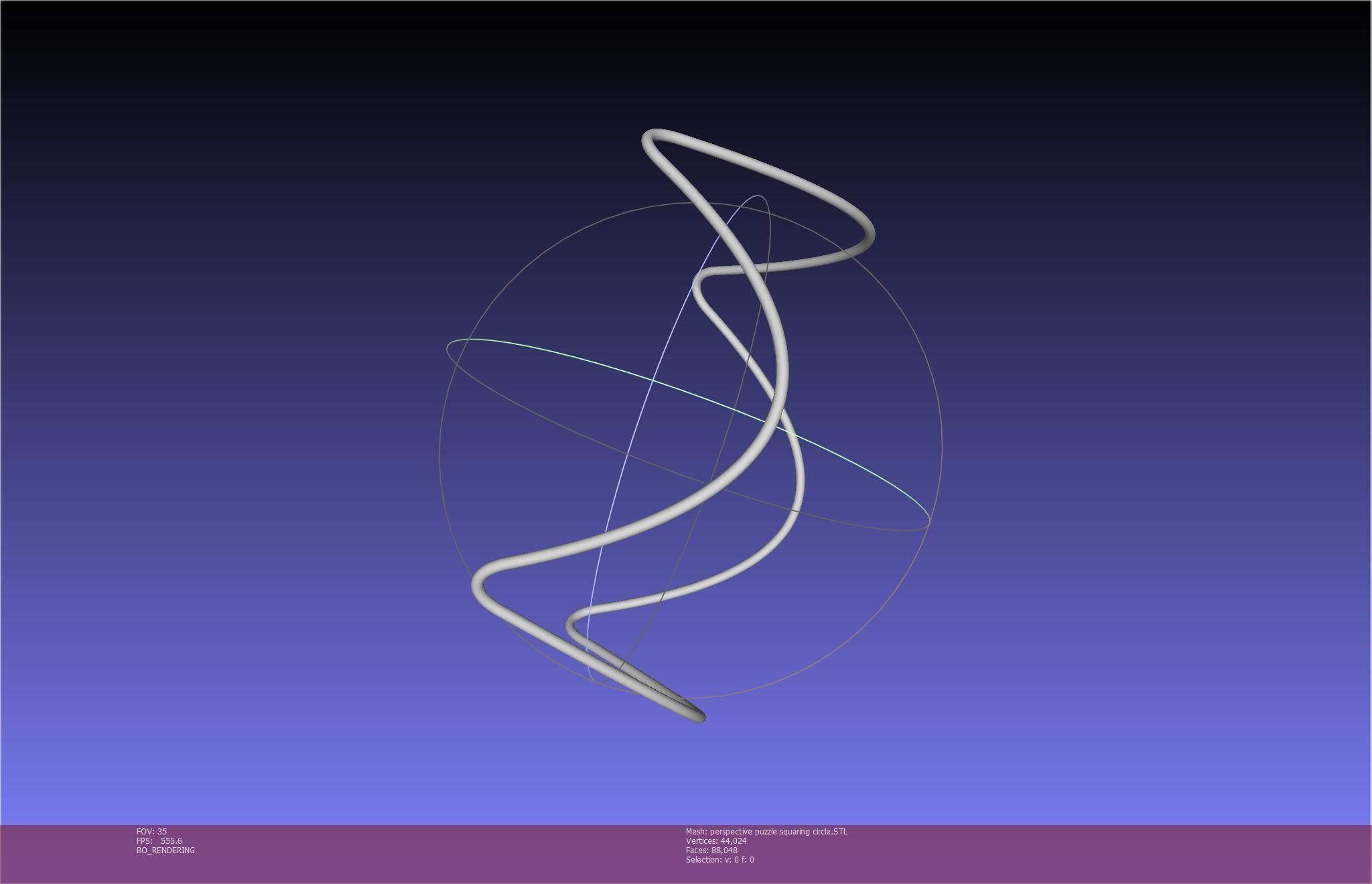 3D-Printable Perspective Puzzle - Squaring Circle 3D print model_86