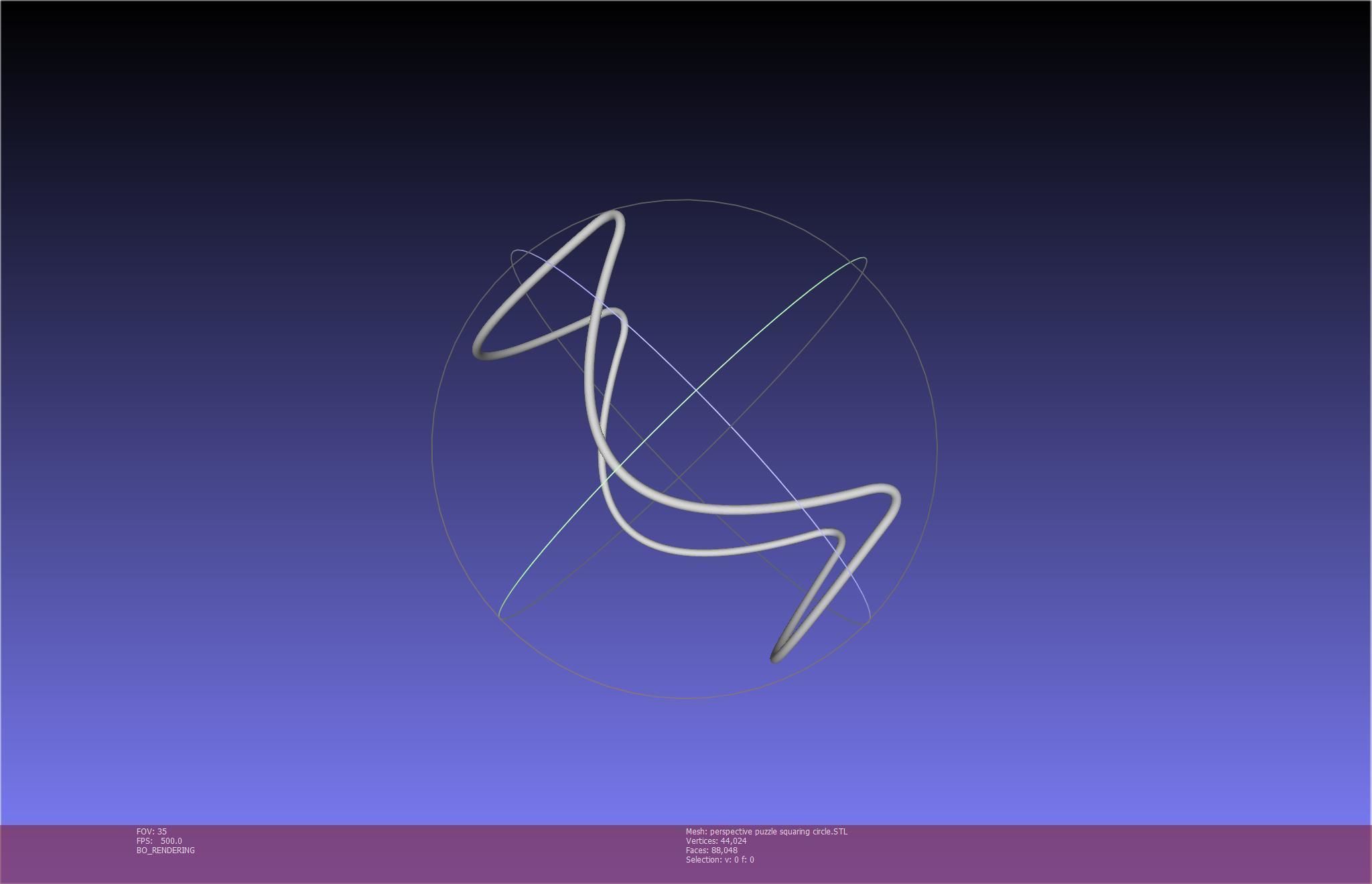 3D-Printable Perspective Puzzle - Squaring Circle 3D print model_50