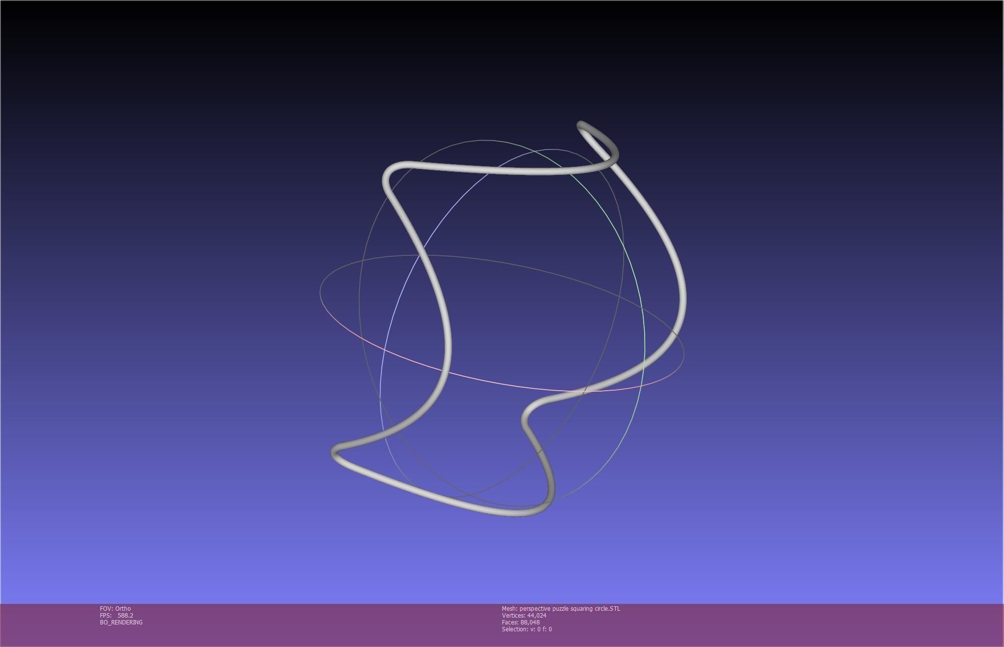 3D-Printable Perspective Puzzle - Squaring Circle 3D print model_71