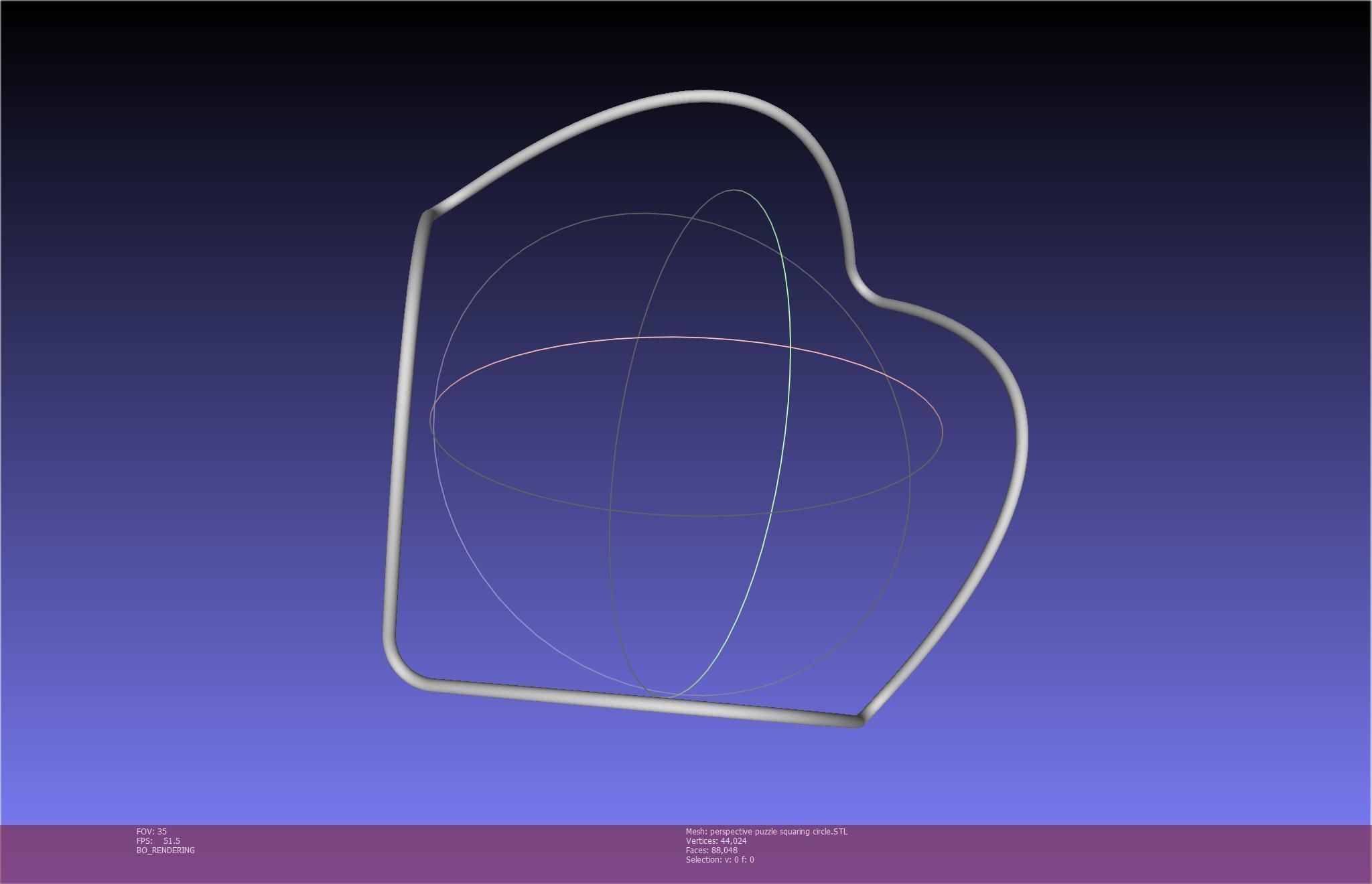 3D-Printable Perspective Puzzle - Squaring Circle 3D print model_14