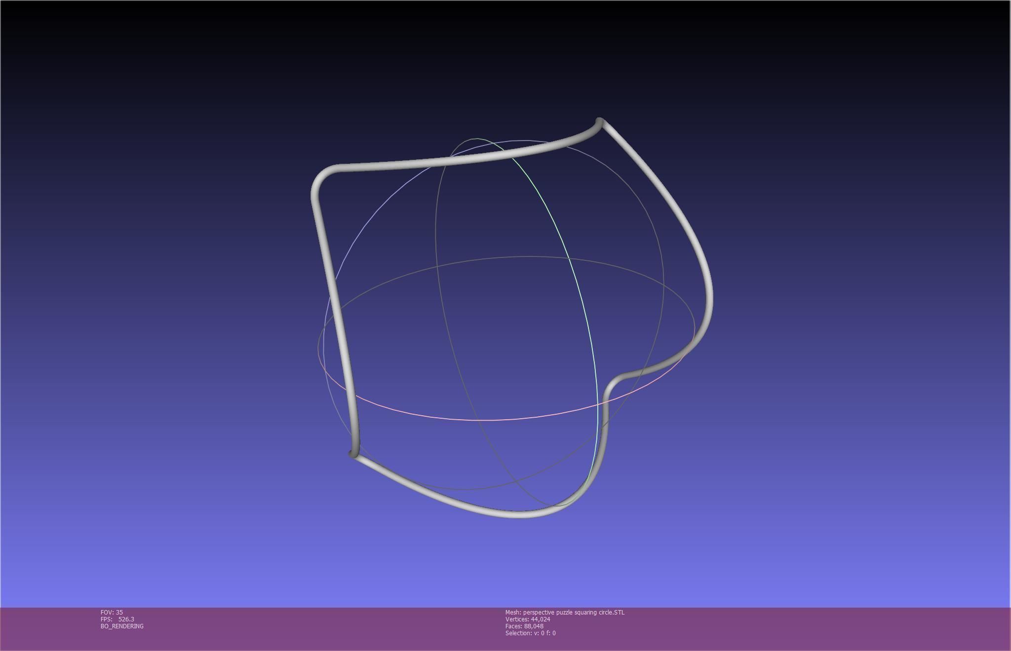 3D-Printable Perspective Puzzle - Squaring Circle 3D print model_78