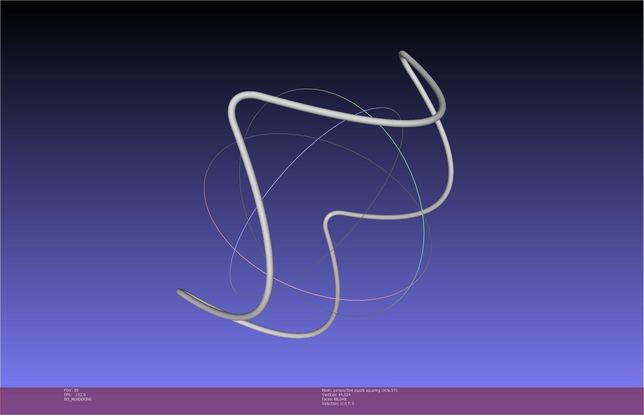 3D-Printable Perspective Puzzle - Squaring Circle 3D print model_27
