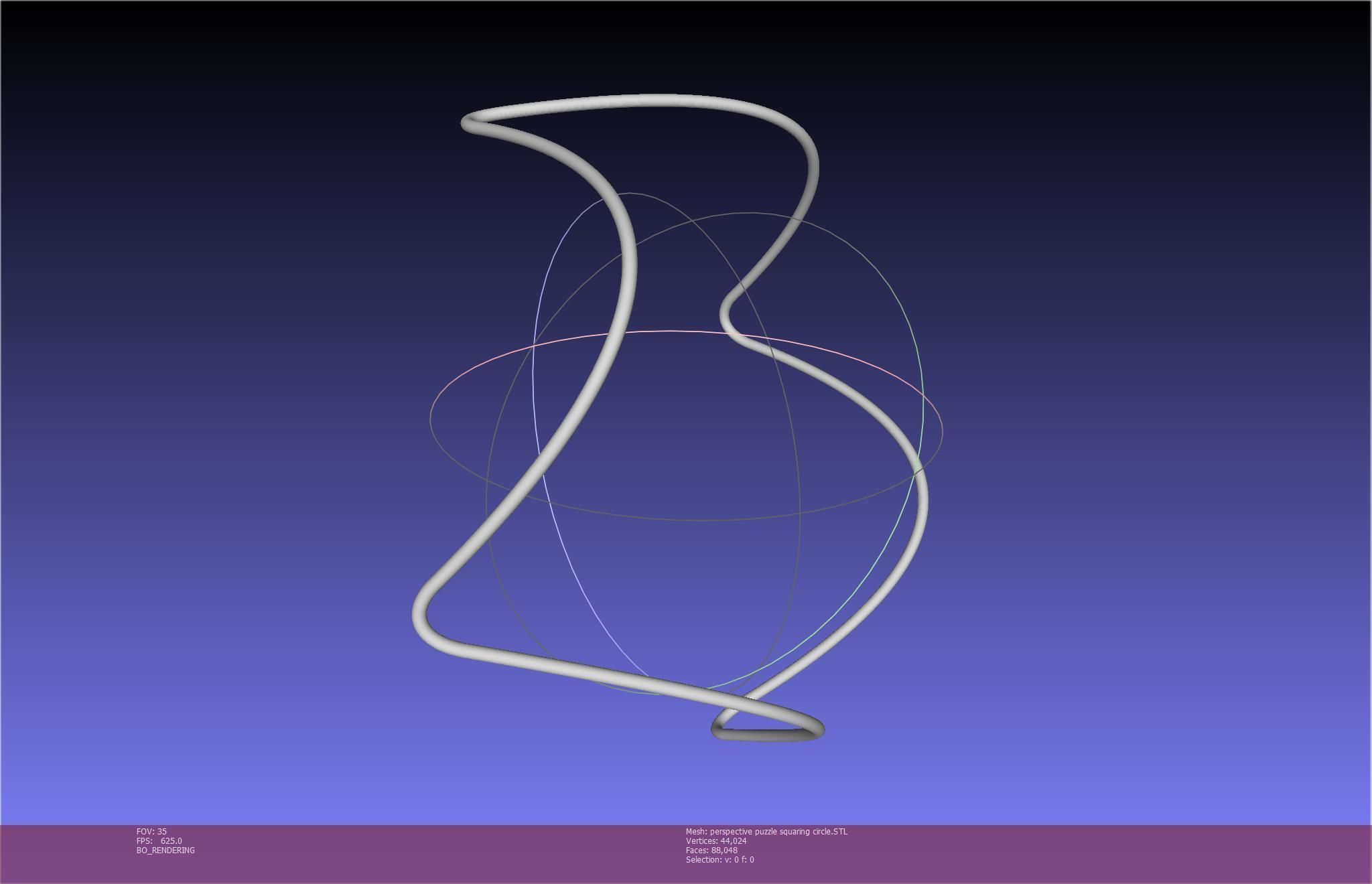 3D-Printable Perspective Puzzle - Squaring Circle 3D print model_46