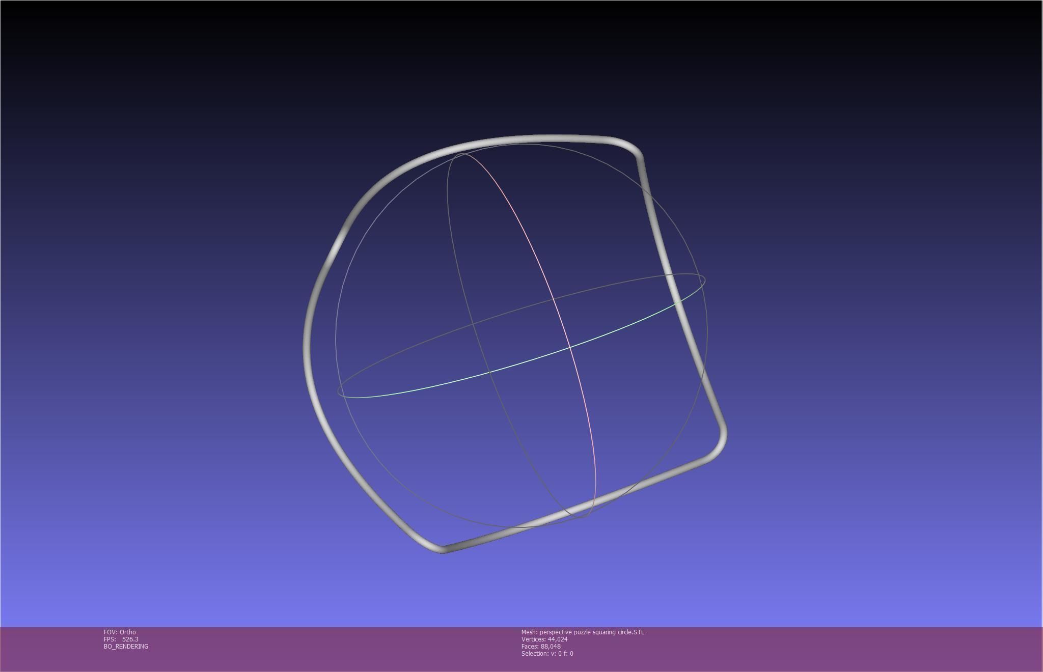 3D-Printable Perspective Puzzle - Squaring Circle 3D print model_68