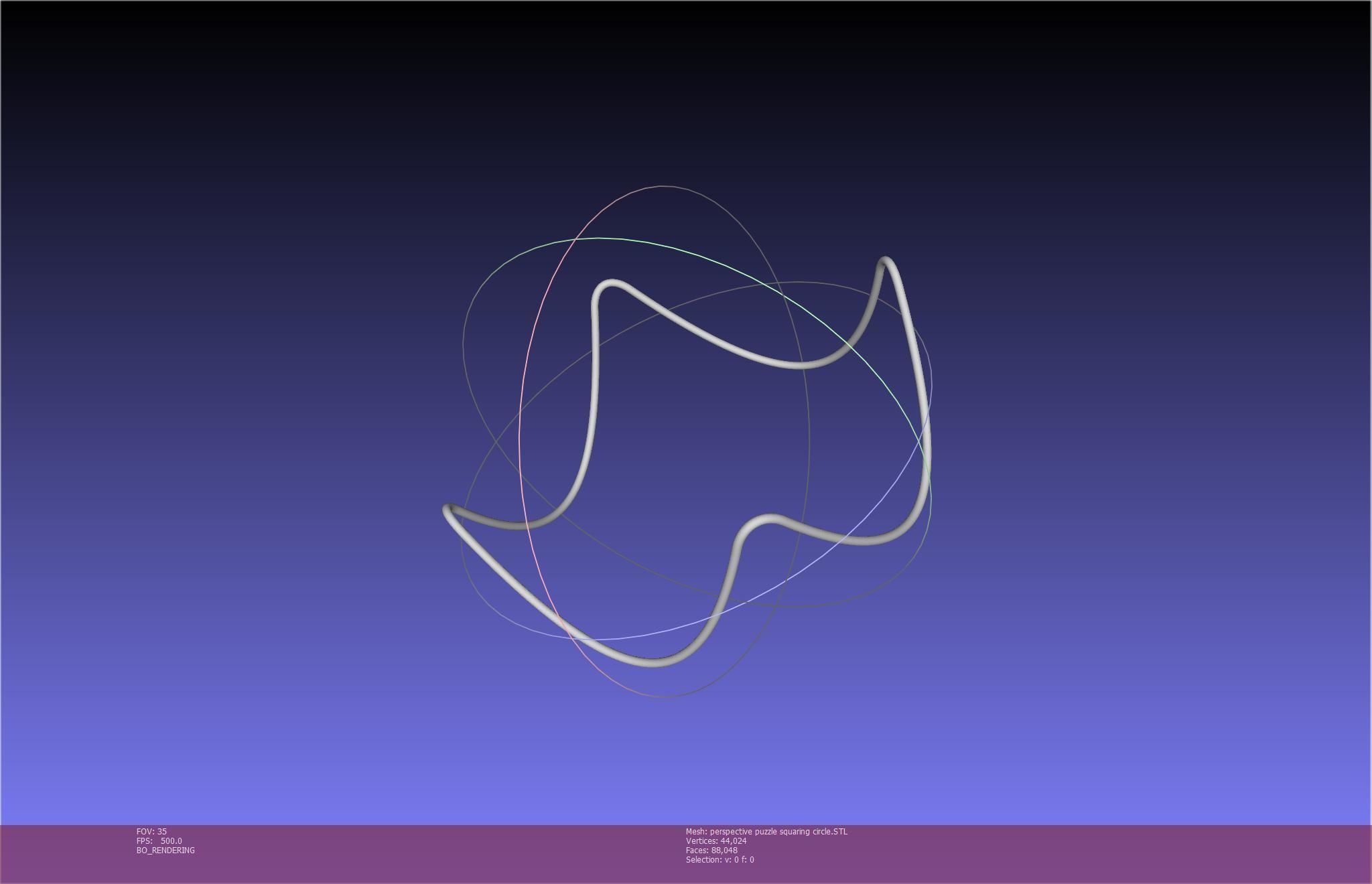 3D-Printable Perspective Puzzle - Squaring Circle 3D print model_51