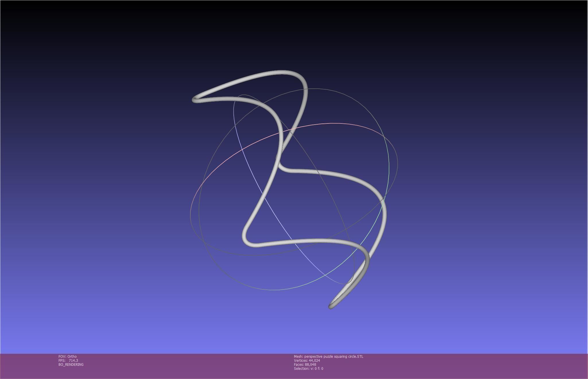 3D-Printable Perspective Puzzle - Squaring Circle 3D print model_58