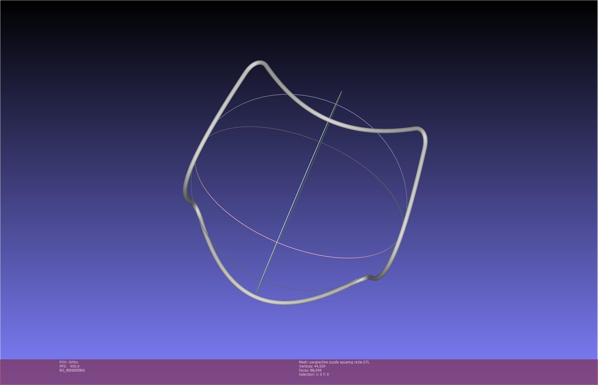 3D-Printable Perspective Puzzle - Squaring Circle 3D print model_59