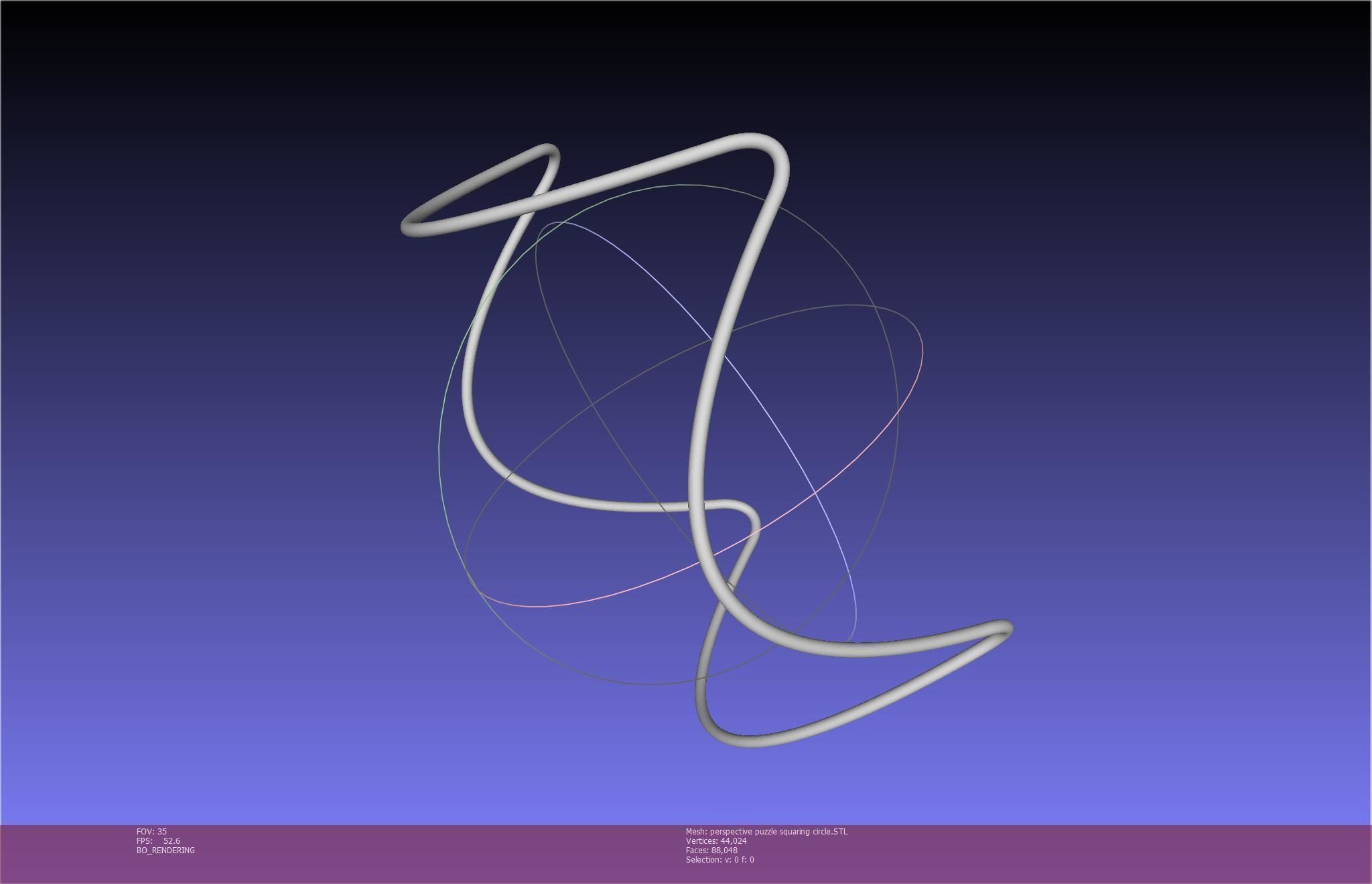 3D-Printable Perspective Puzzle - Squaring Circle 3D print model_29