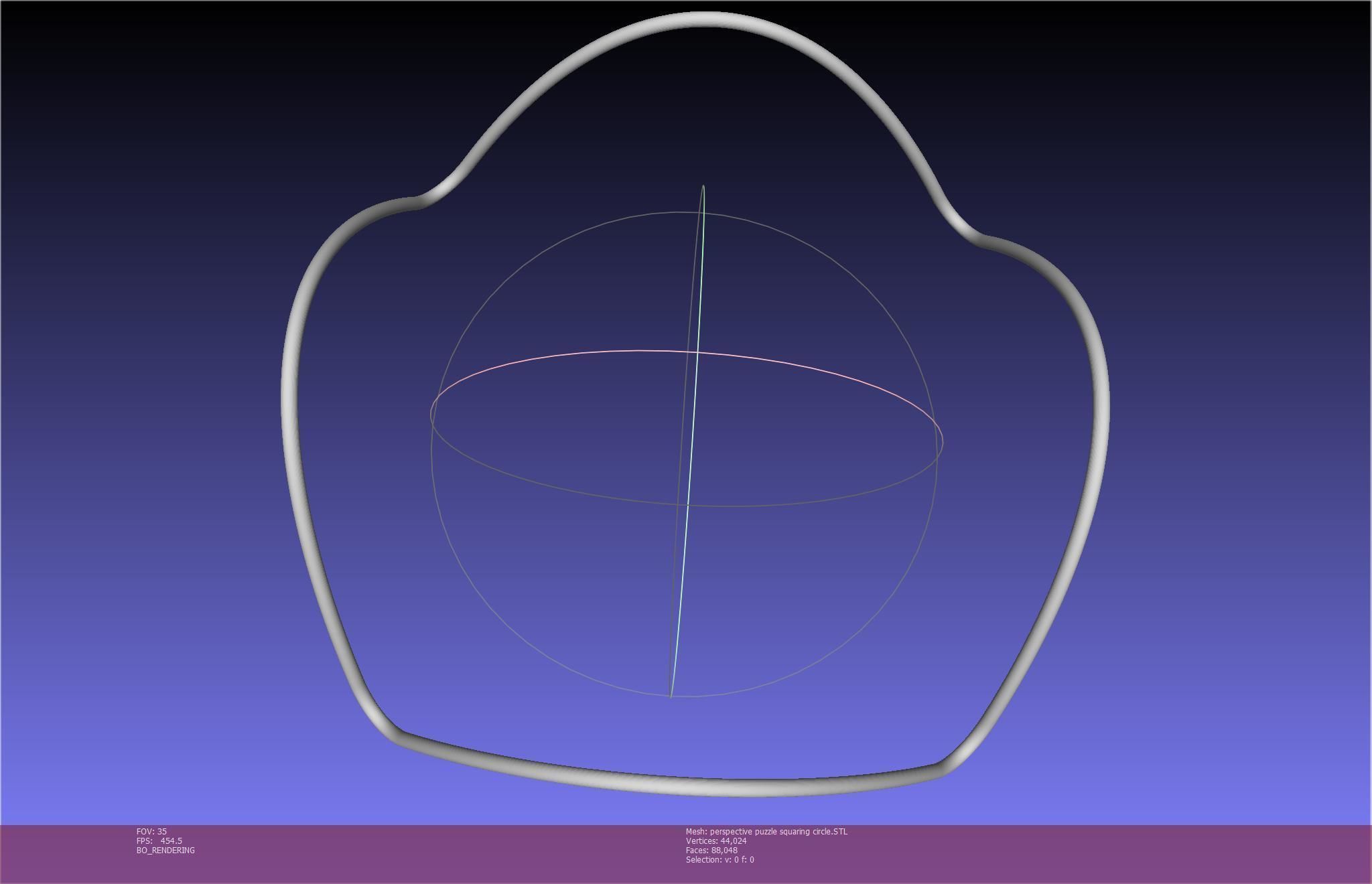 3D-Printable Perspective Puzzle - Squaring Circle 3D print model_55