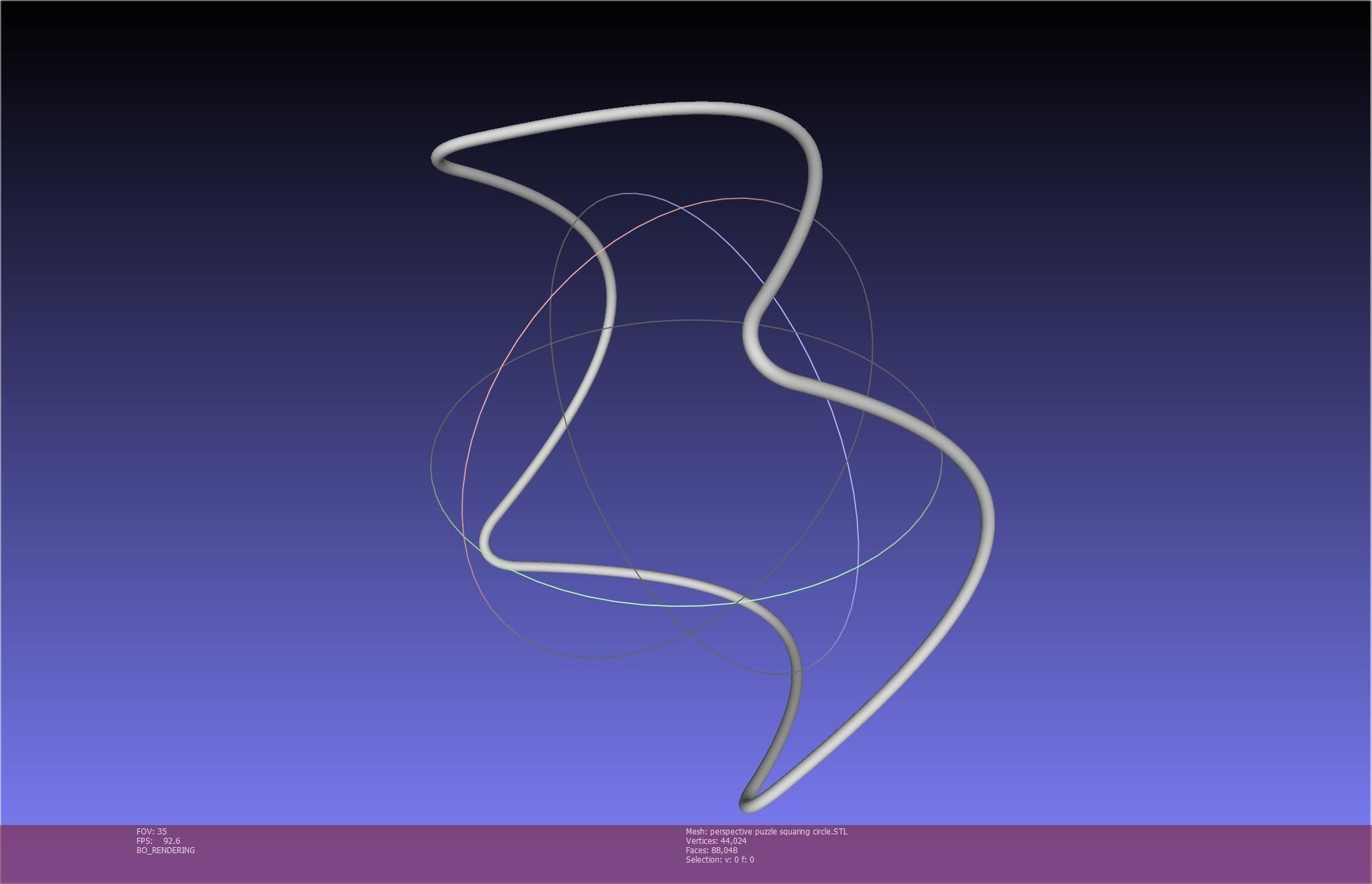 3D-Printable Perspective Puzzle - Squaring Circle 3D print model_17