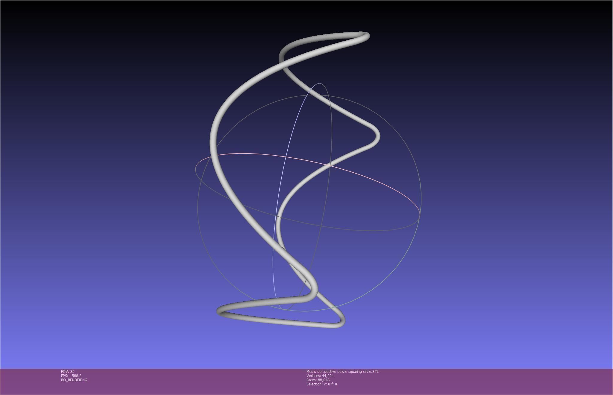 3D-Printable Perspective Puzzle - Squaring Circle 3D print model_36