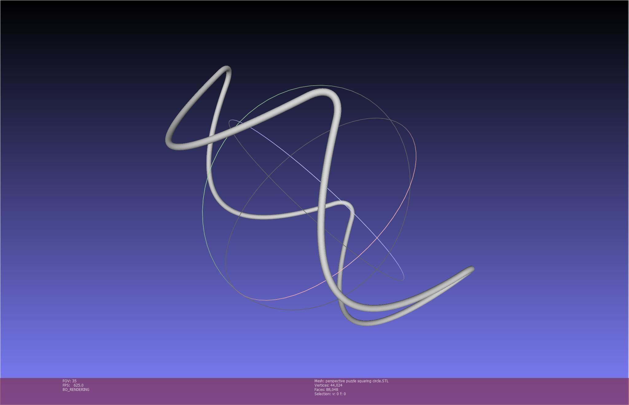 3D-Printable Perspective Puzzle - Squaring Circle 3D print model_35