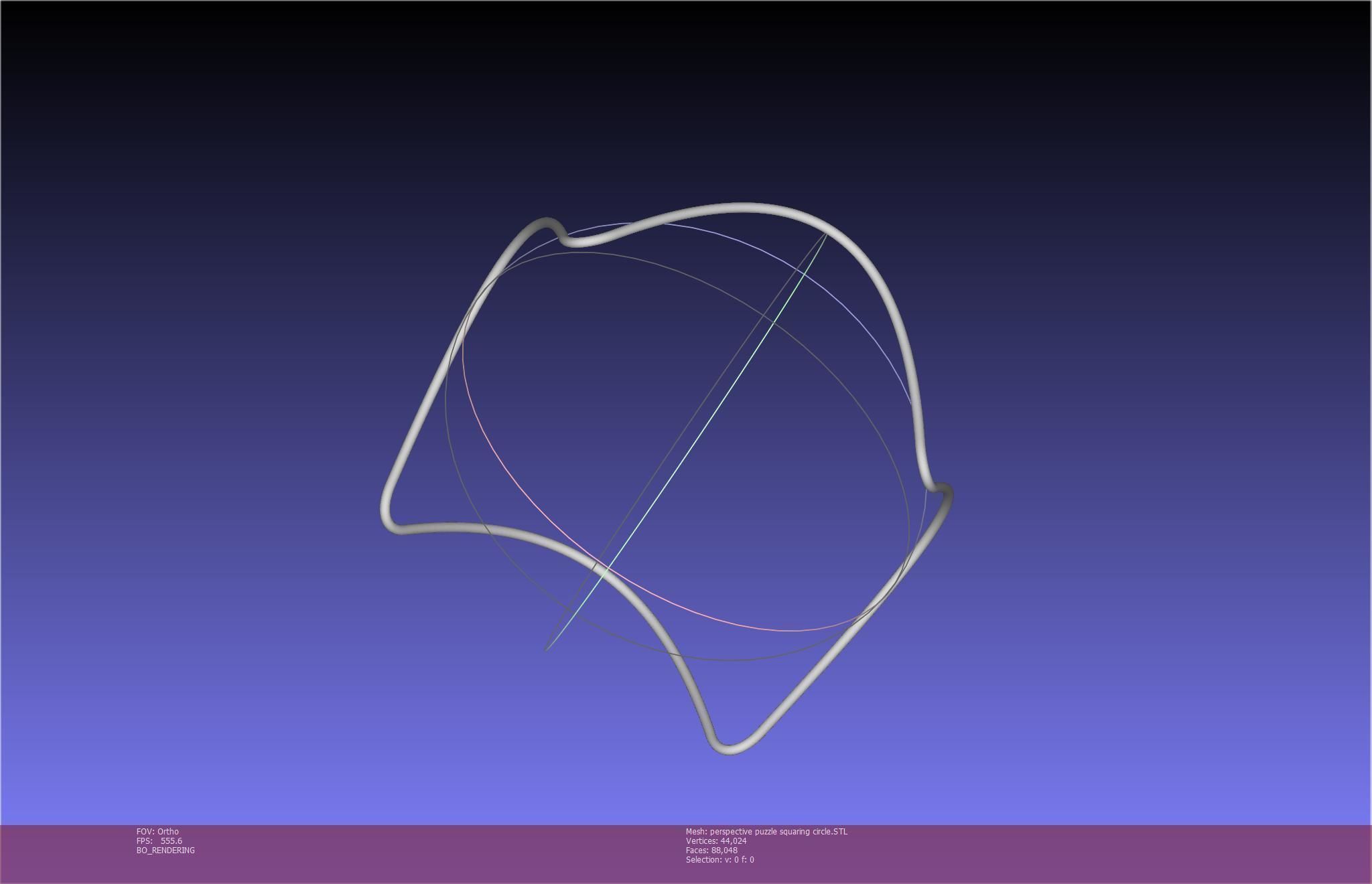 3D-Printable Perspective Puzzle - Squaring Circle 3D print model_61