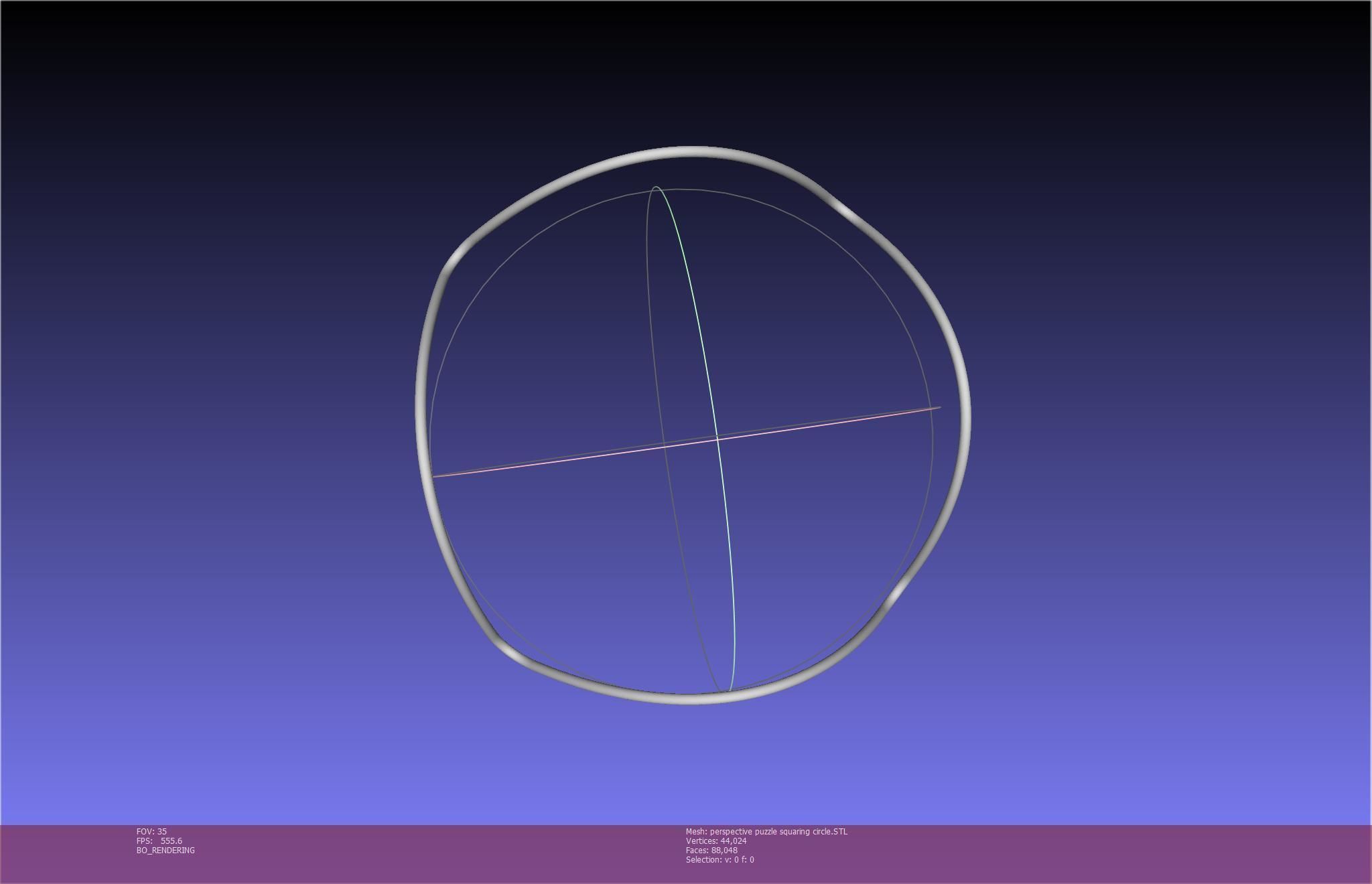 3D-Printable Perspective Puzzle - Squaring Circle 3D print model_77