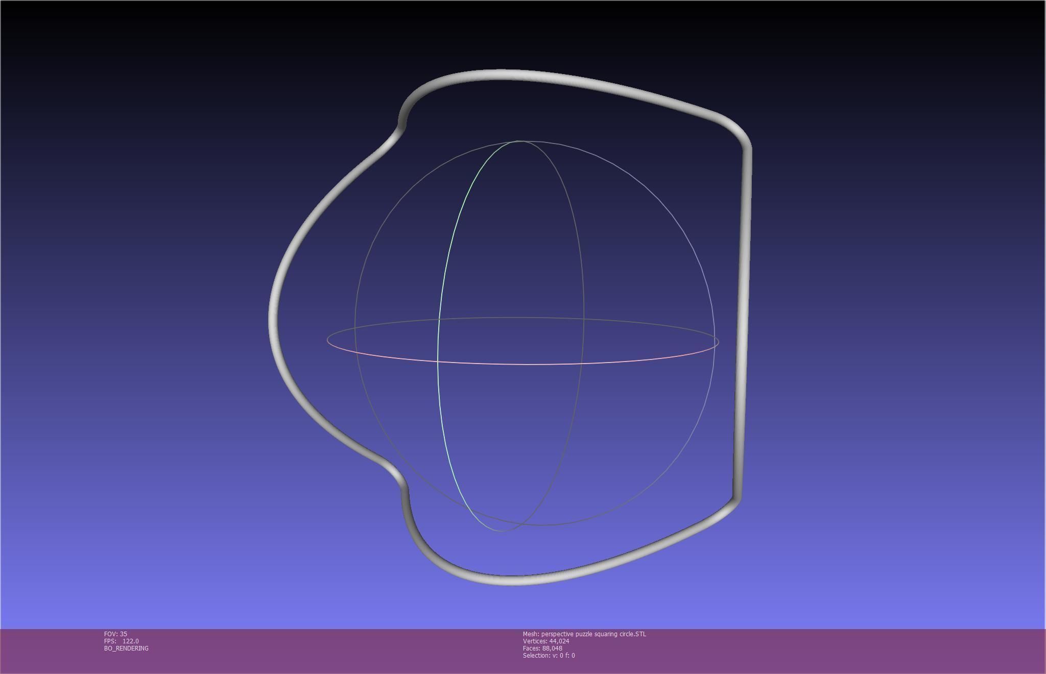 3D-Printable Perspective Puzzle - Squaring Circle 3D print model_10