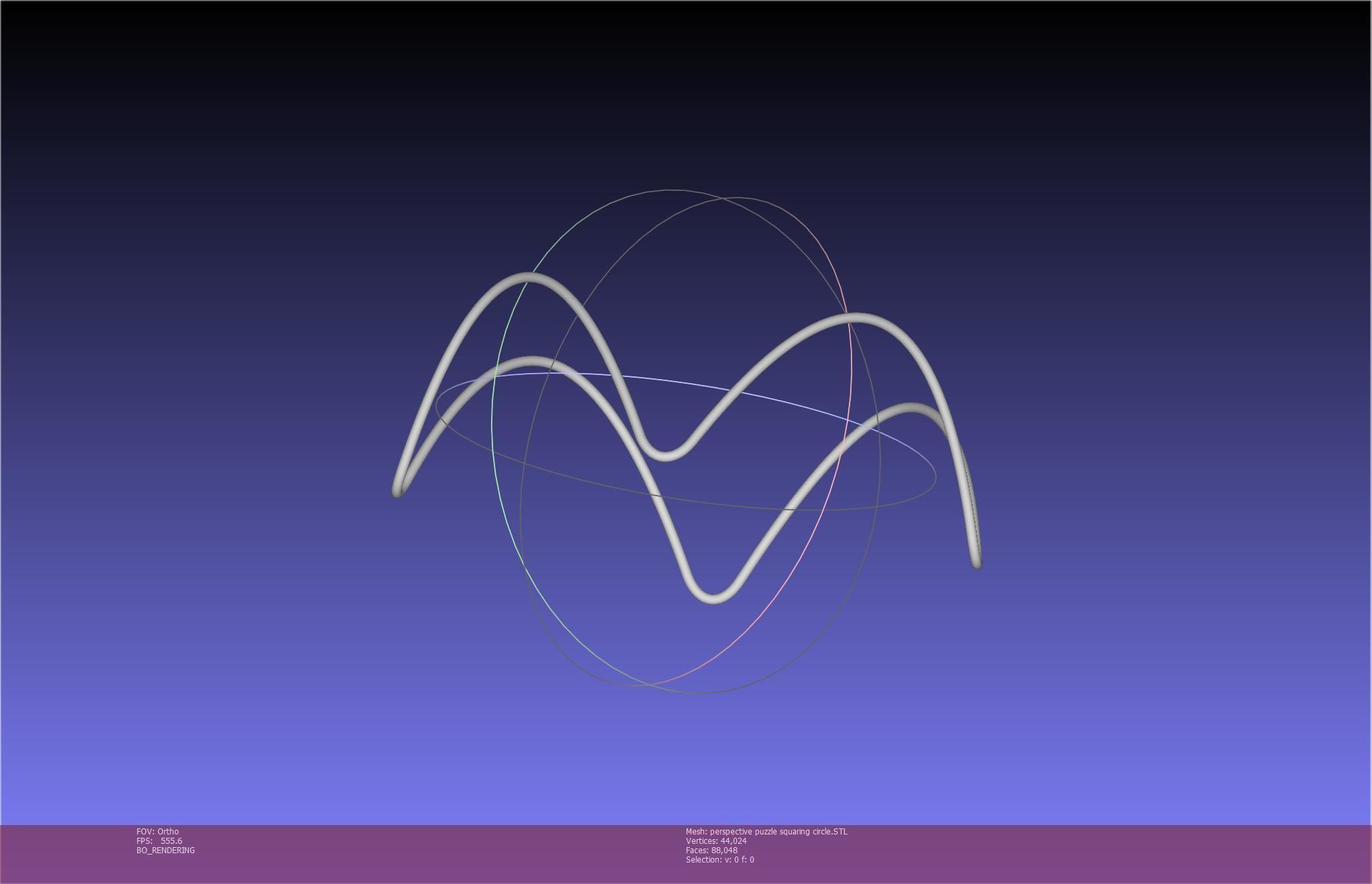 3D-Printable Perspective Puzzle - Squaring Circle 3D print model_60
