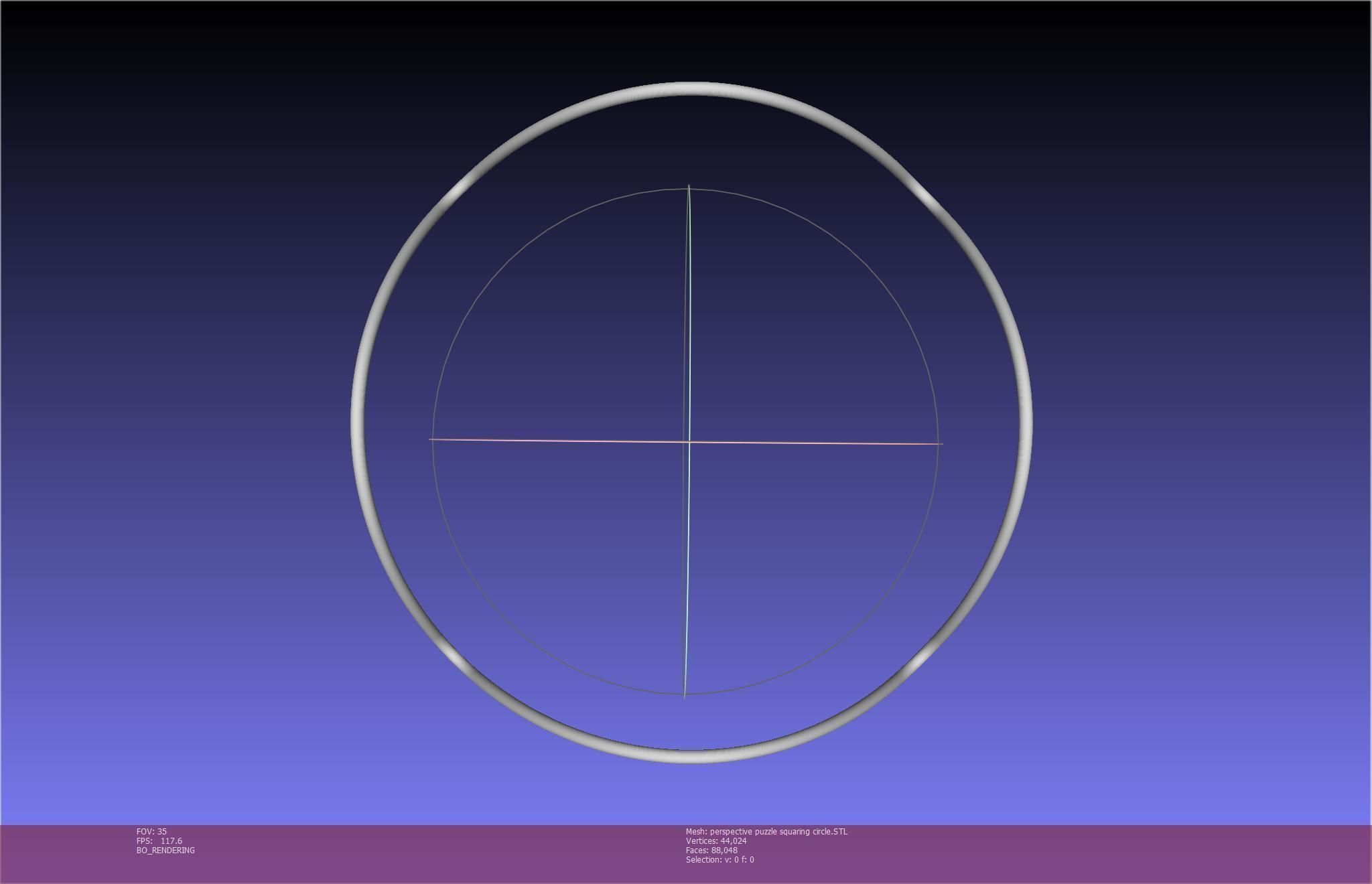 3D-Printable Perspective Puzzle - Squaring Circle 3D print model_5