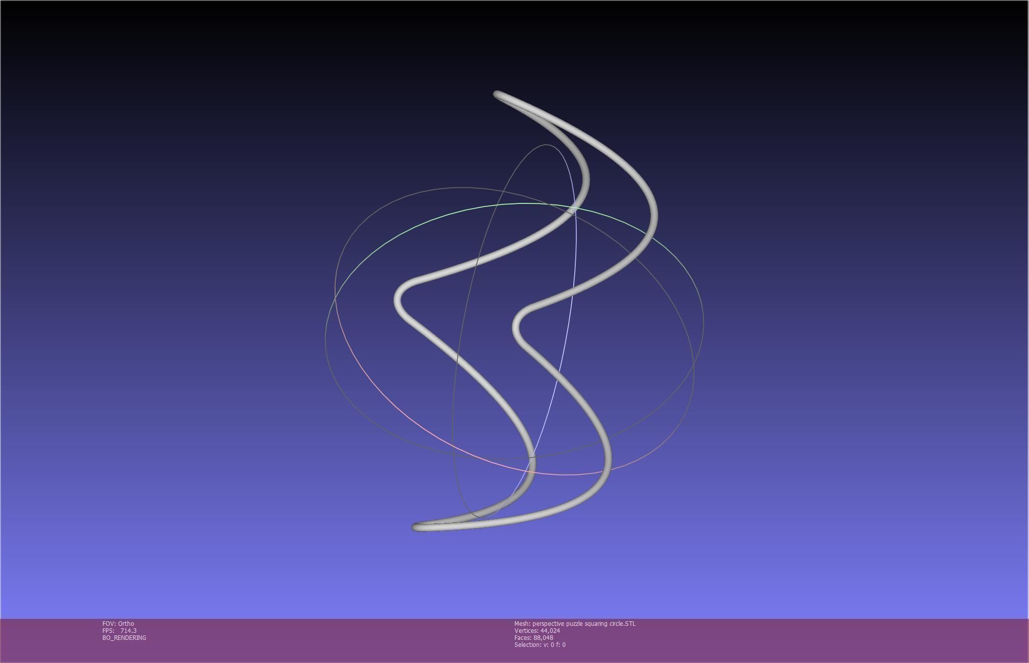 3D-Printable Perspective Puzzle - Squaring Circle 3D print model_64