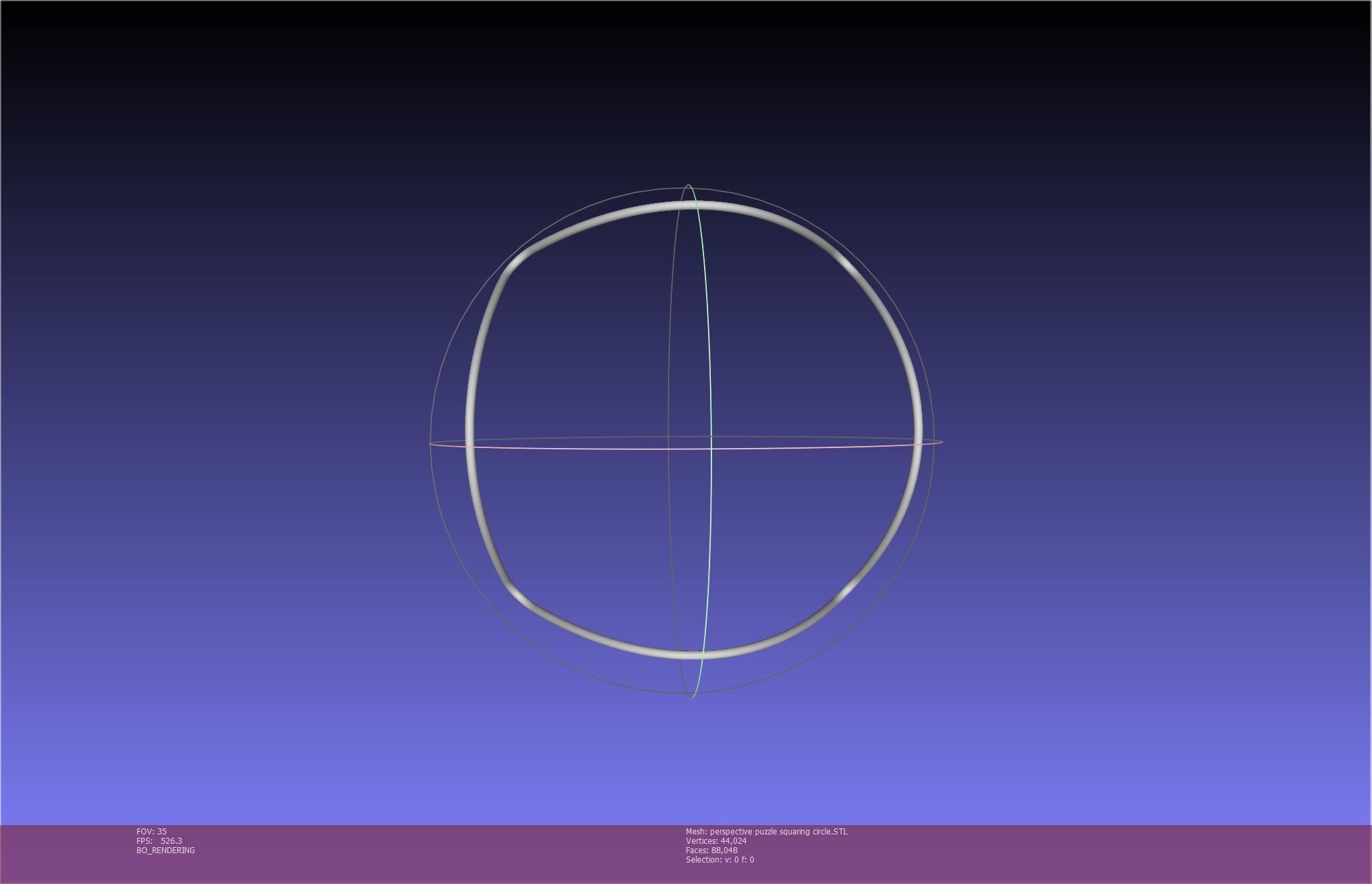 3D-Printable Perspective Puzzle - Squaring Circle 3D print model_54