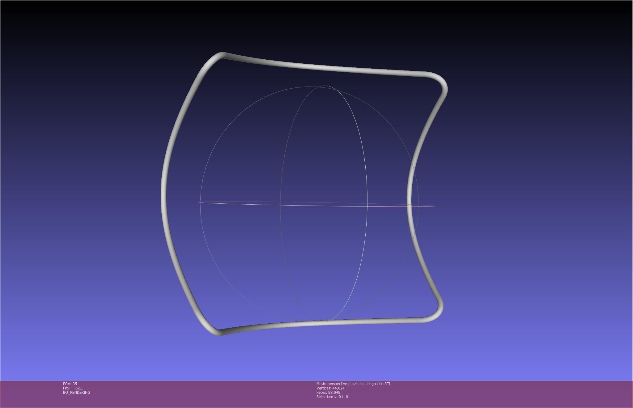 3D-Printable Perspective Puzzle - Squaring Circle 3D print model_4