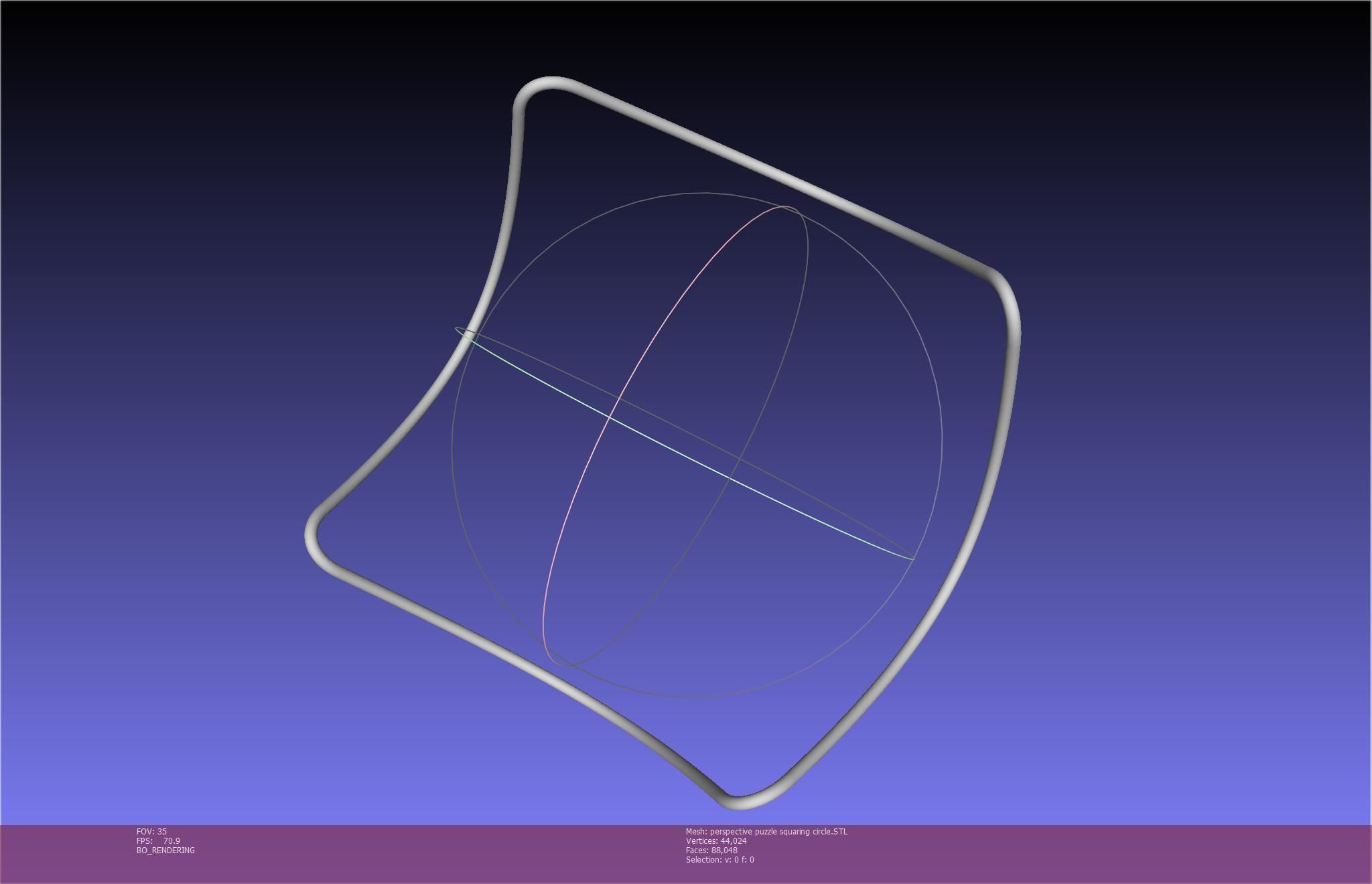 3D-Printable Perspective Puzzle - Squaring Circle 3D print model_19